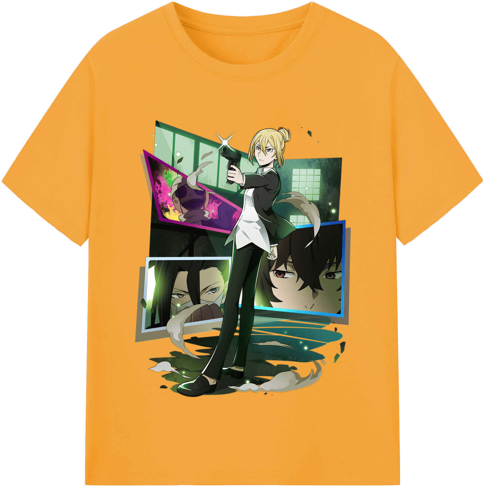 （画像用） 文豪ストレイドッグス Bungo Stray Dogs レディースカジュアルプリントTシャツ（綿100％）