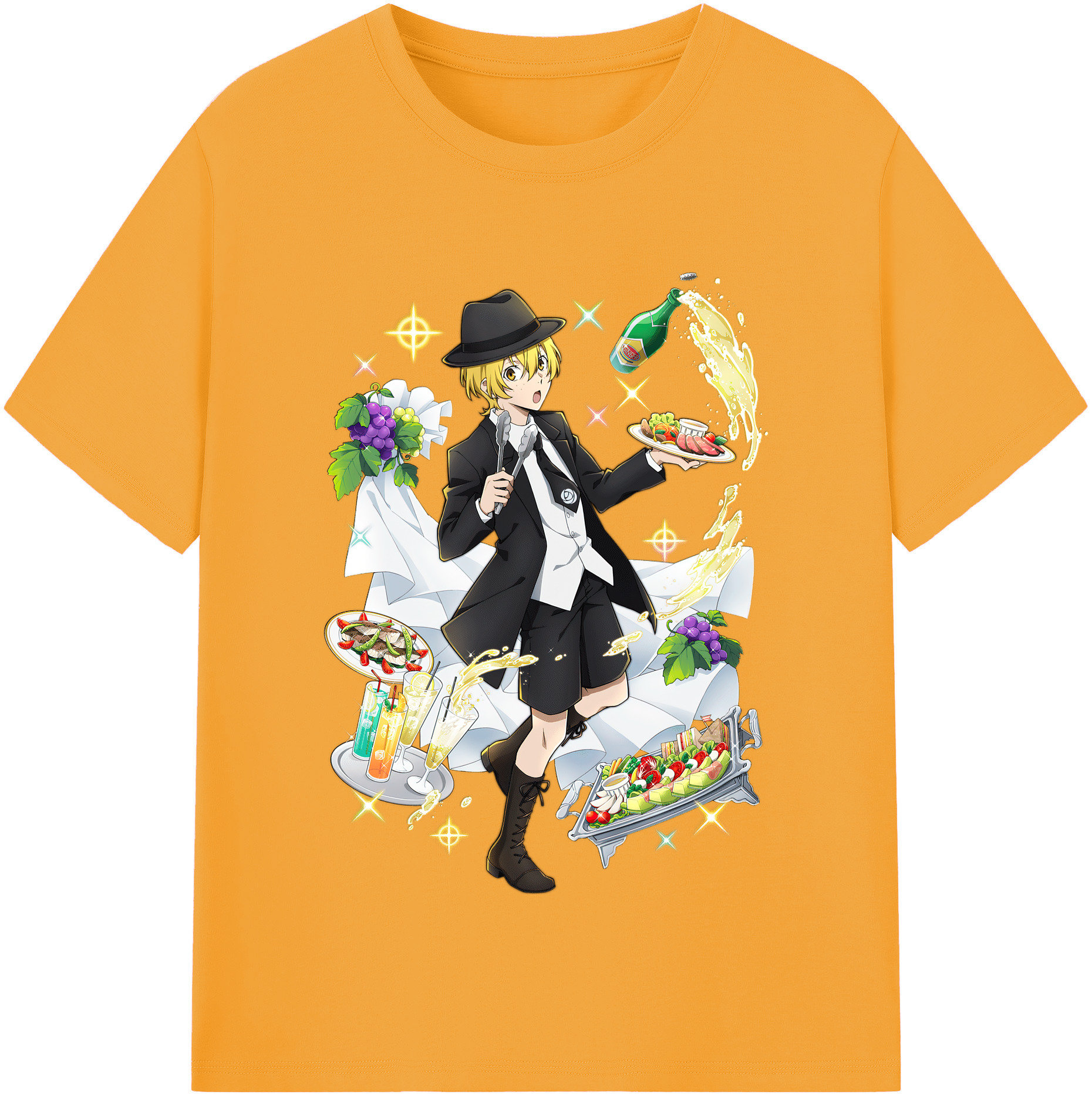 （画像用） 文豪ストレイドッグス Bungo Stray Dogs レディースカジュアルプリントTシャツ（綿100％）