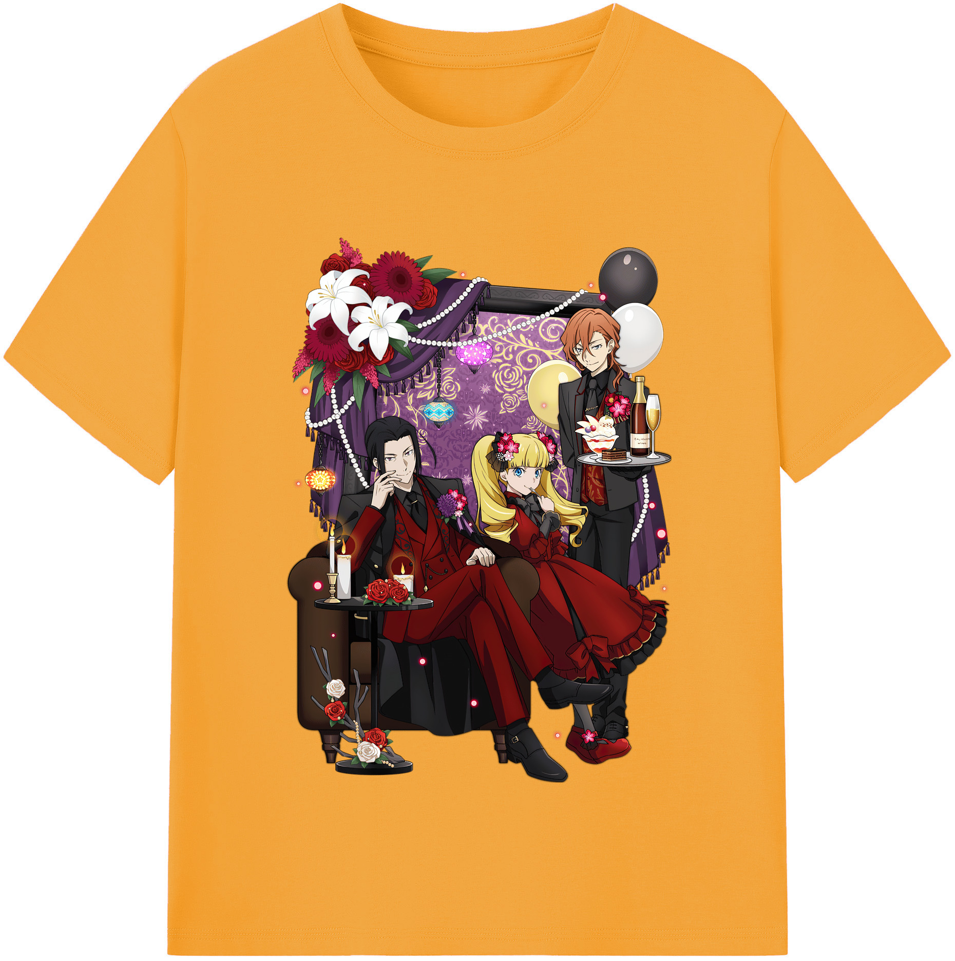 （画像用） 文豪ストレイドッグス Bungo Stray Dogs レディースカジュアルプリントTシャツ（綿100％）