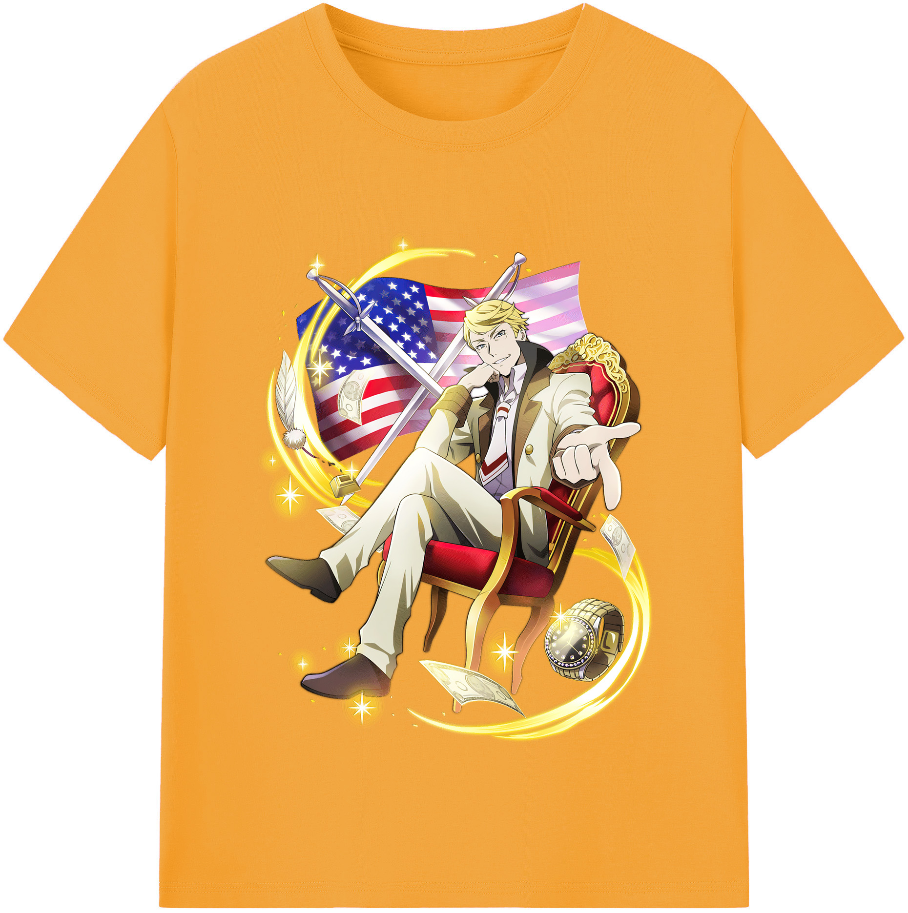 （画像用） 文豪ストレイドッグス Bungo Stray Dogs レディースカジュアルプリントTシャツ（綿100％）