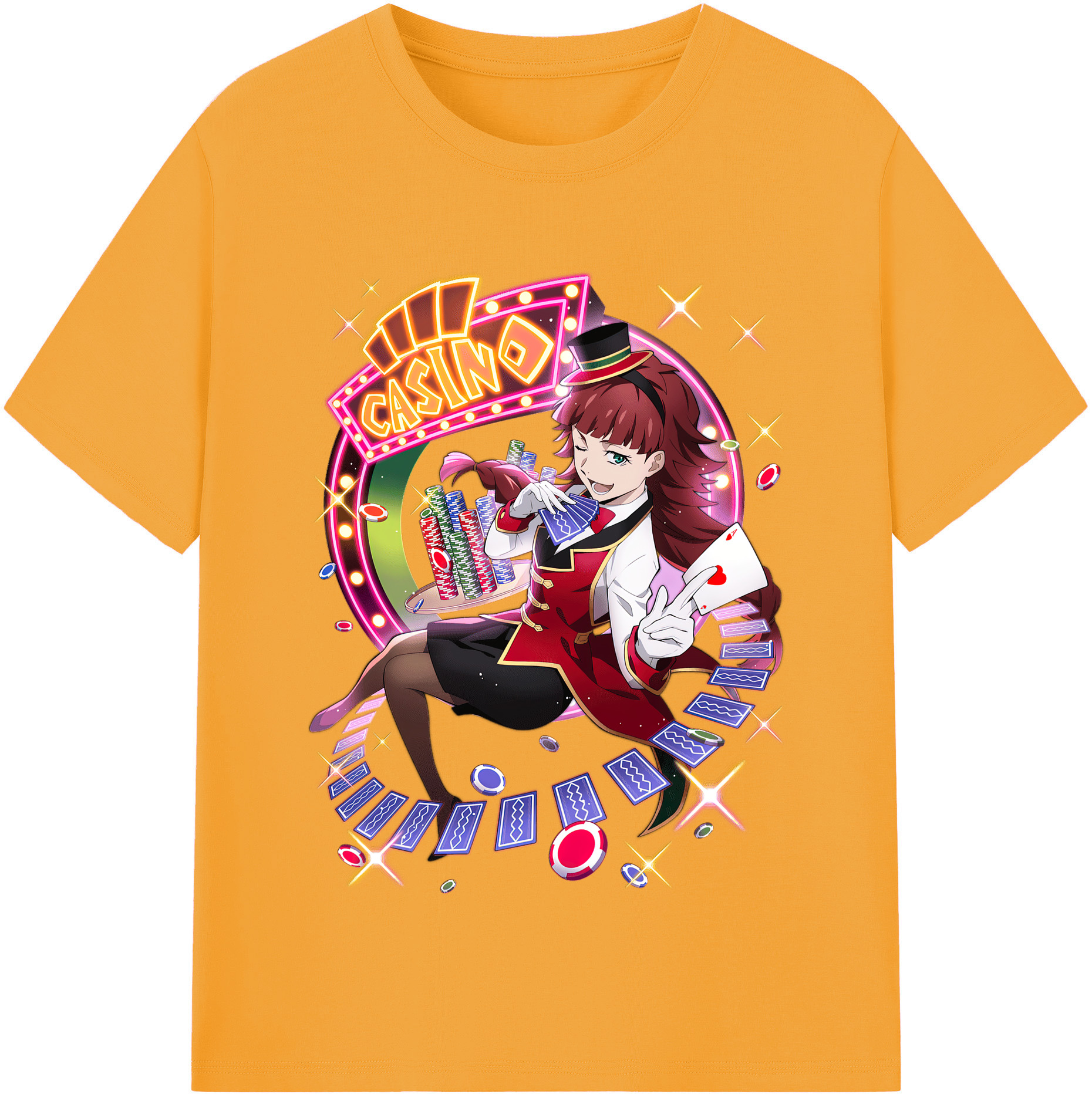 （画像用） 文豪ストレイドッグス Bungo Stray Dogs レディースカジュアルプリントTシャツ（綿100％）