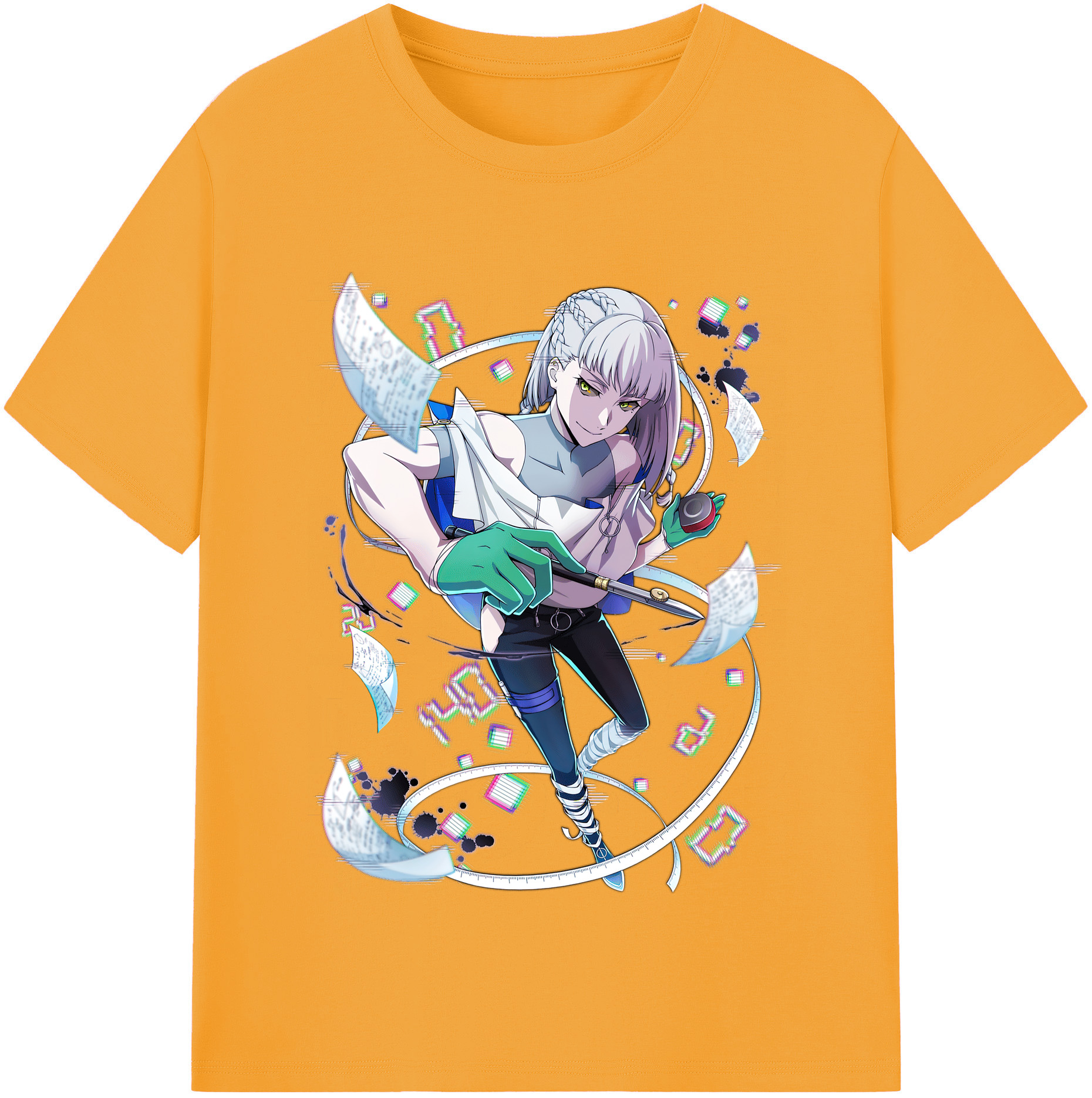 （画像用） 文豪ストレイドッグス Bungo Stray Dogs レディースカジュアルプリントTシャツ（綿100％）