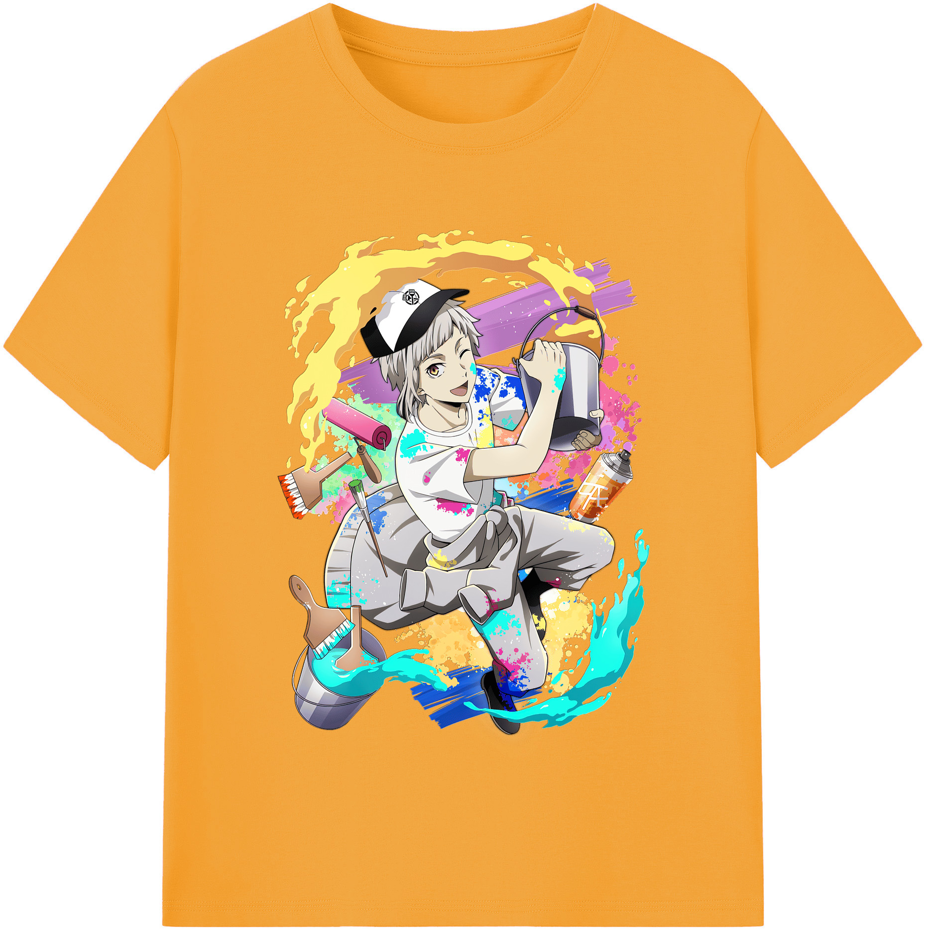 （画像用） 文豪ストレイドッグス Bungo Stray Dogs レディースカジュアルプリントTシャツ（綿100％）