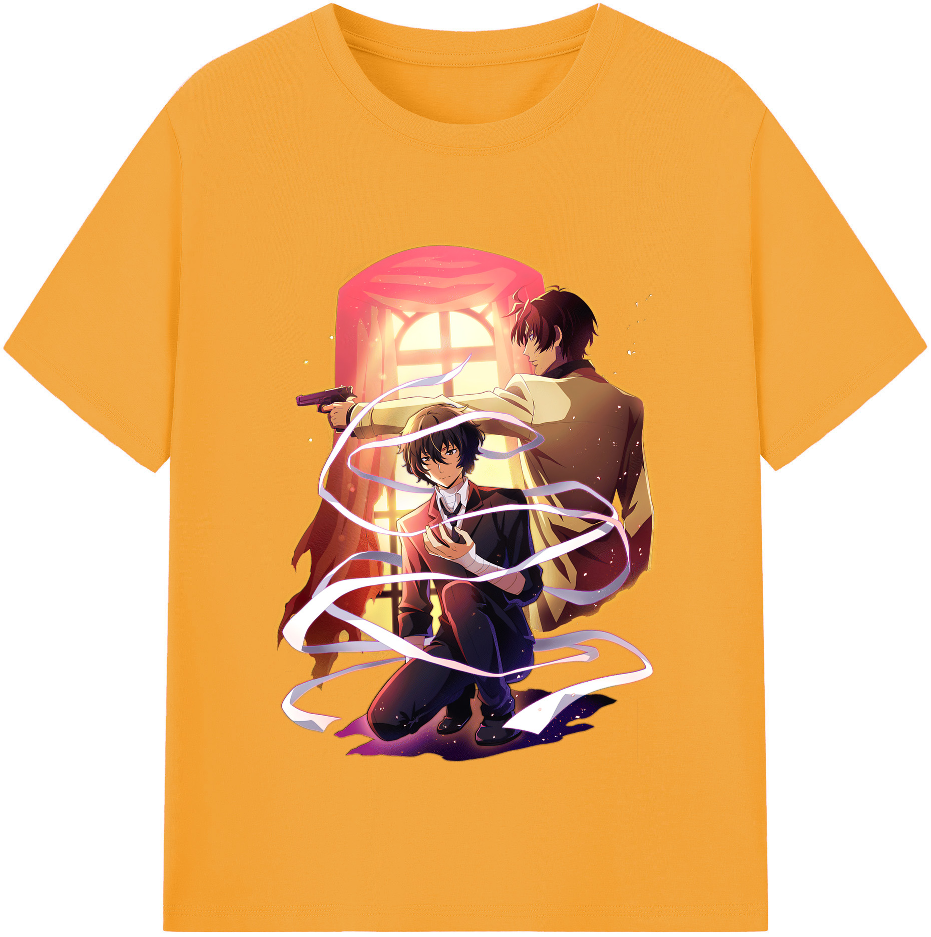 （画像用） 文豪ストレイドッグス Bungo Stray Dogs レディースカジュアルプリントTシャツ（綿100％）