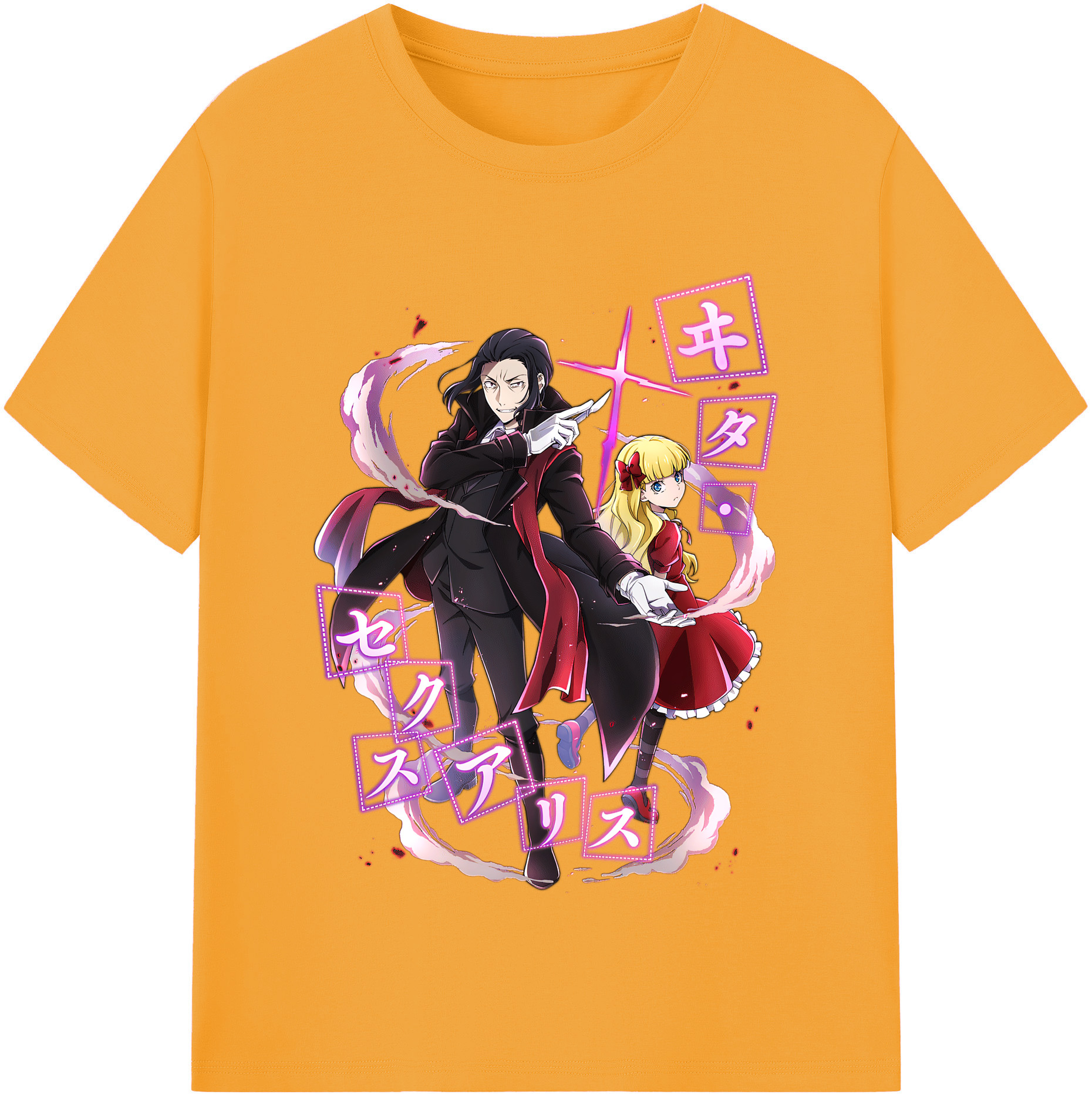 （画像用） 文豪ストレイドッグス Bungo Stray Dogs レディースカジュアルプリントTシャツ（綿100％）