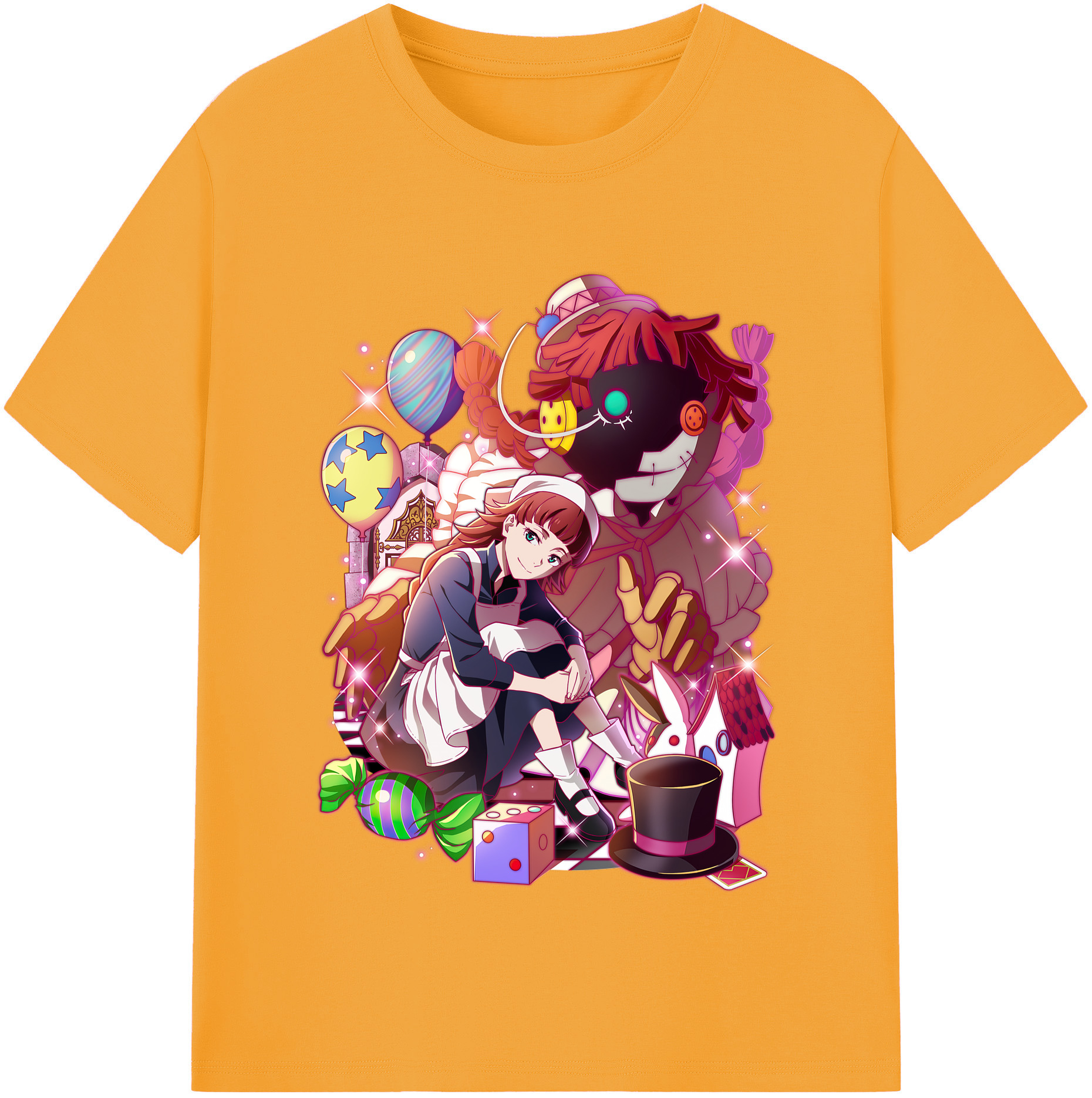 （画像用） 文豪ストレイドッグス Bungo Stray Dogs レディースカジュアルプリントTシャツ（綿100％）