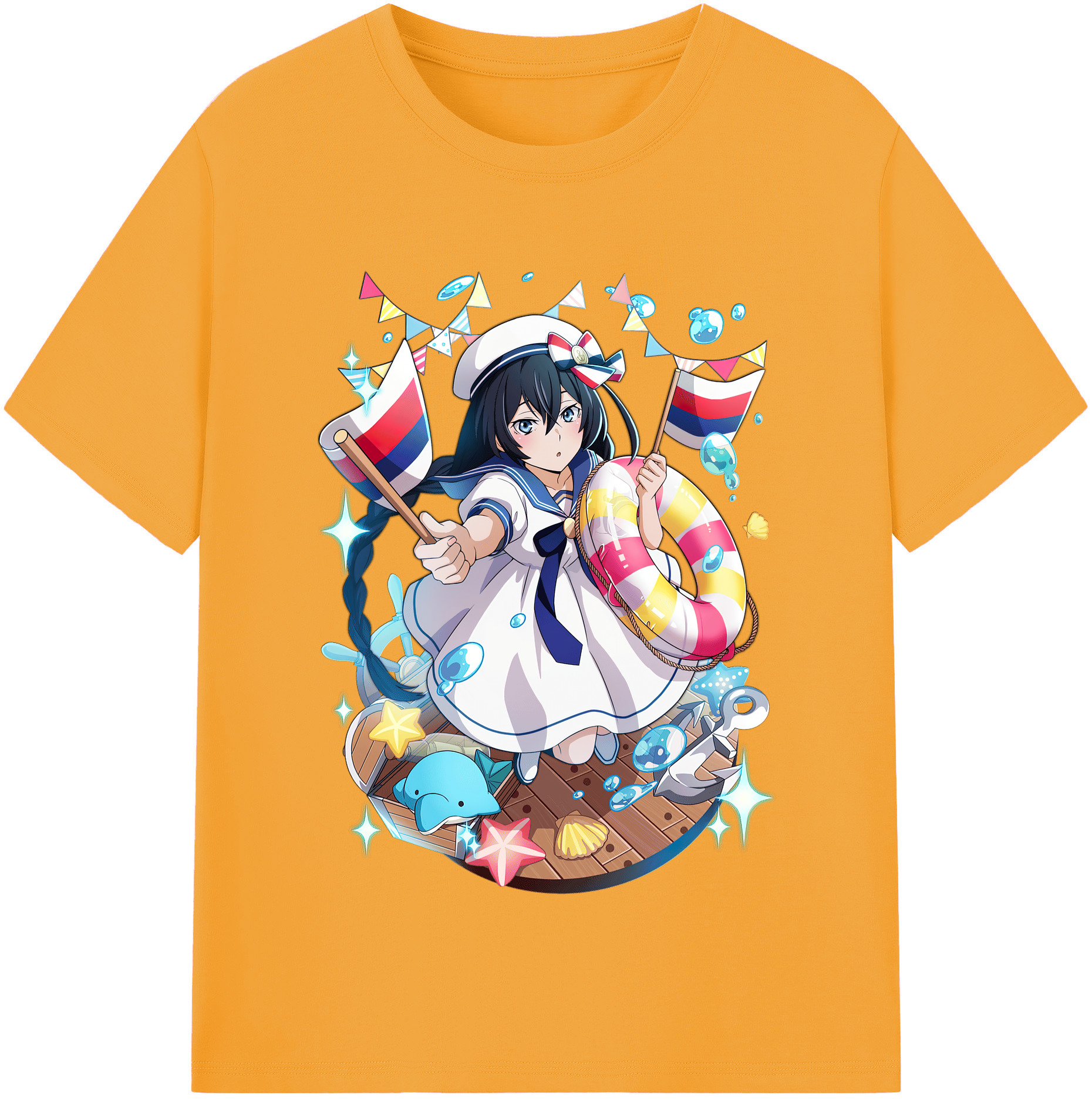 （画像用） 文豪ストレイドッグス Bungo Stray Dogs レディースカジュアルプリントTシャツ（綿100％）