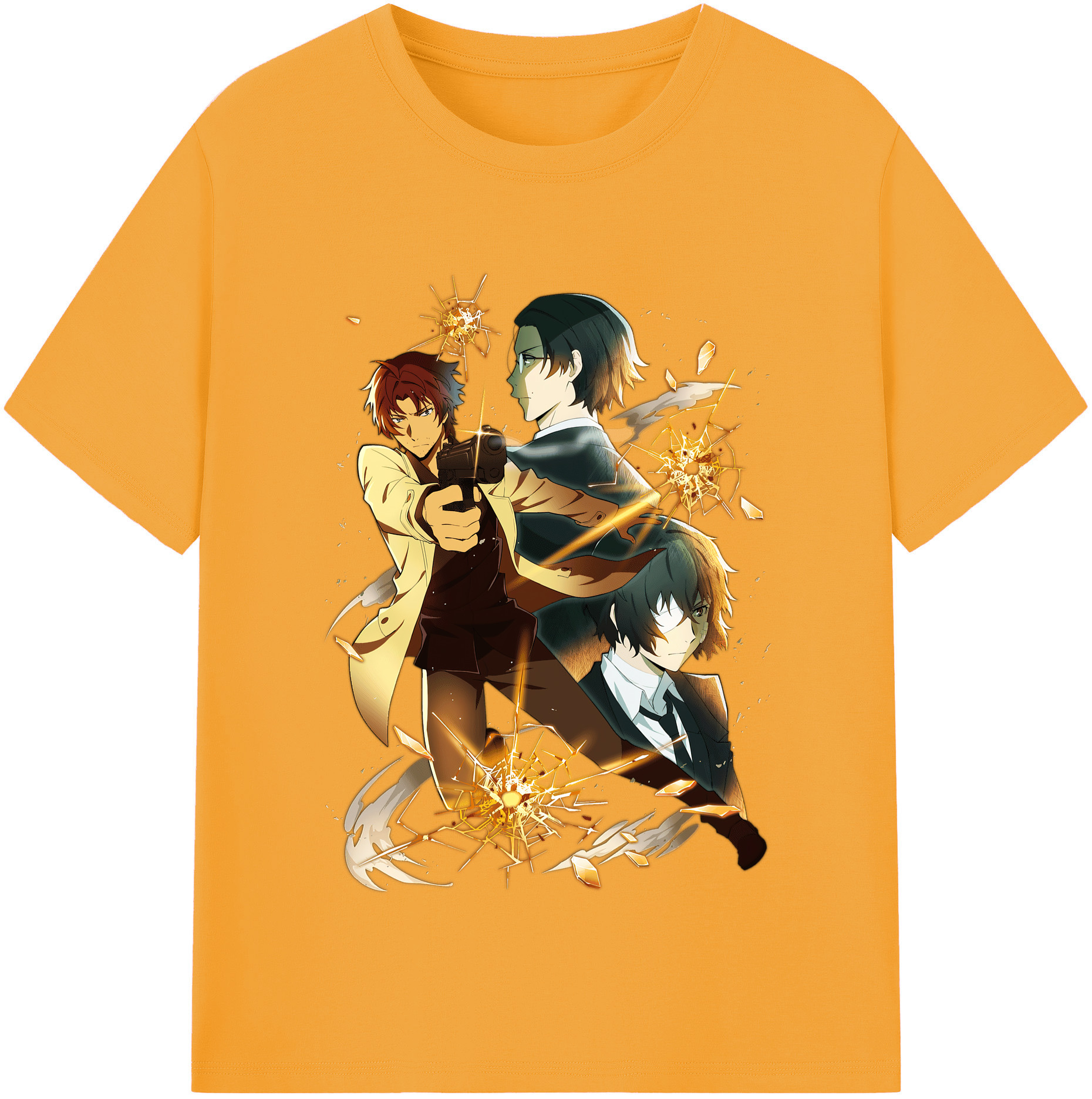 （画像用） 文豪ストレイドッグス Bungo Stray Dogs レディースカジュアルプリントTシャツ（綿100％）
