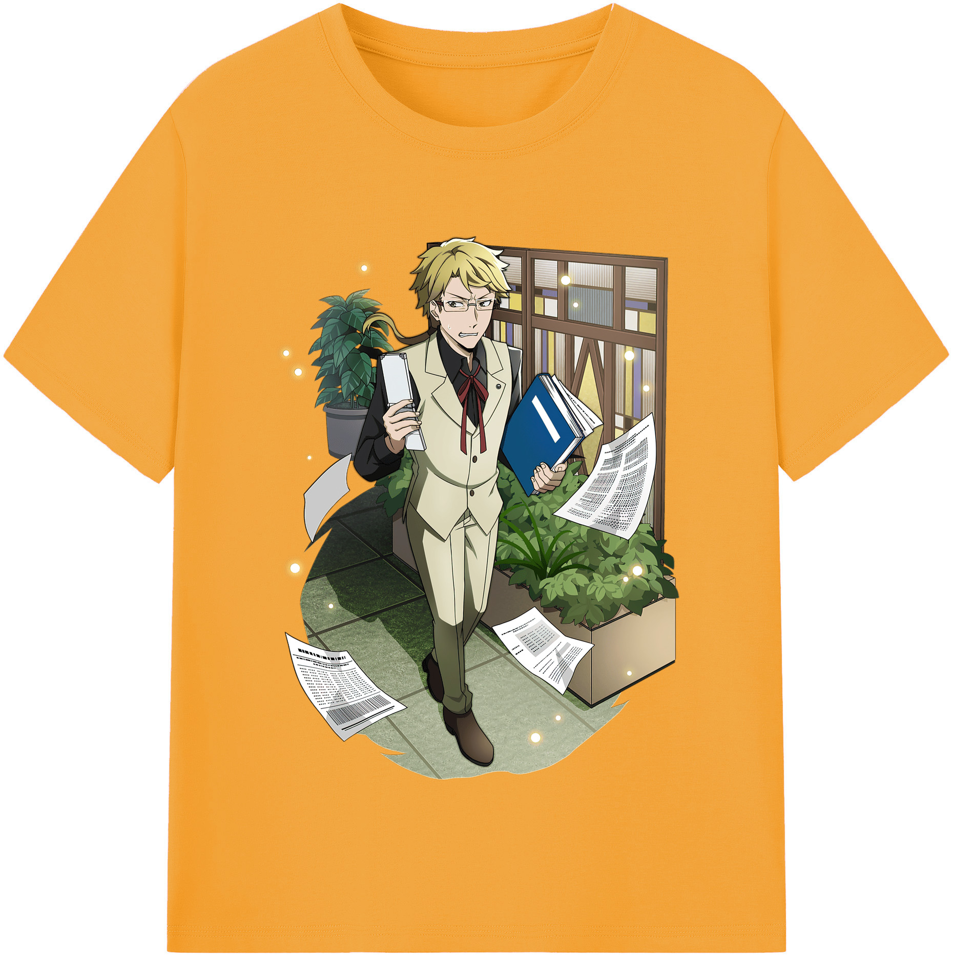 （画像用） 文豪ストレイドッグス Bungo Stray Dogs レディースカジュアルプリントTシャツ（綿100％）