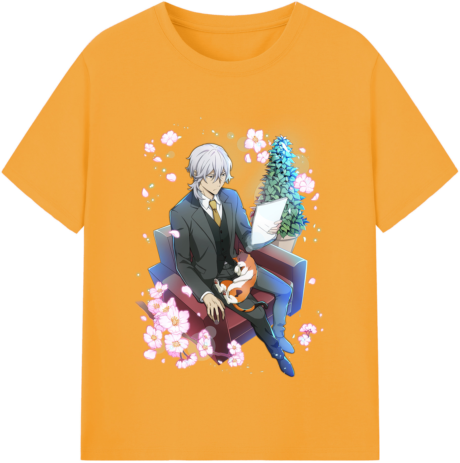 （画像用） 文豪ストレイドッグス Bungo Stray Dogs レディースカジュアルプリントTシャツ（綿100％）