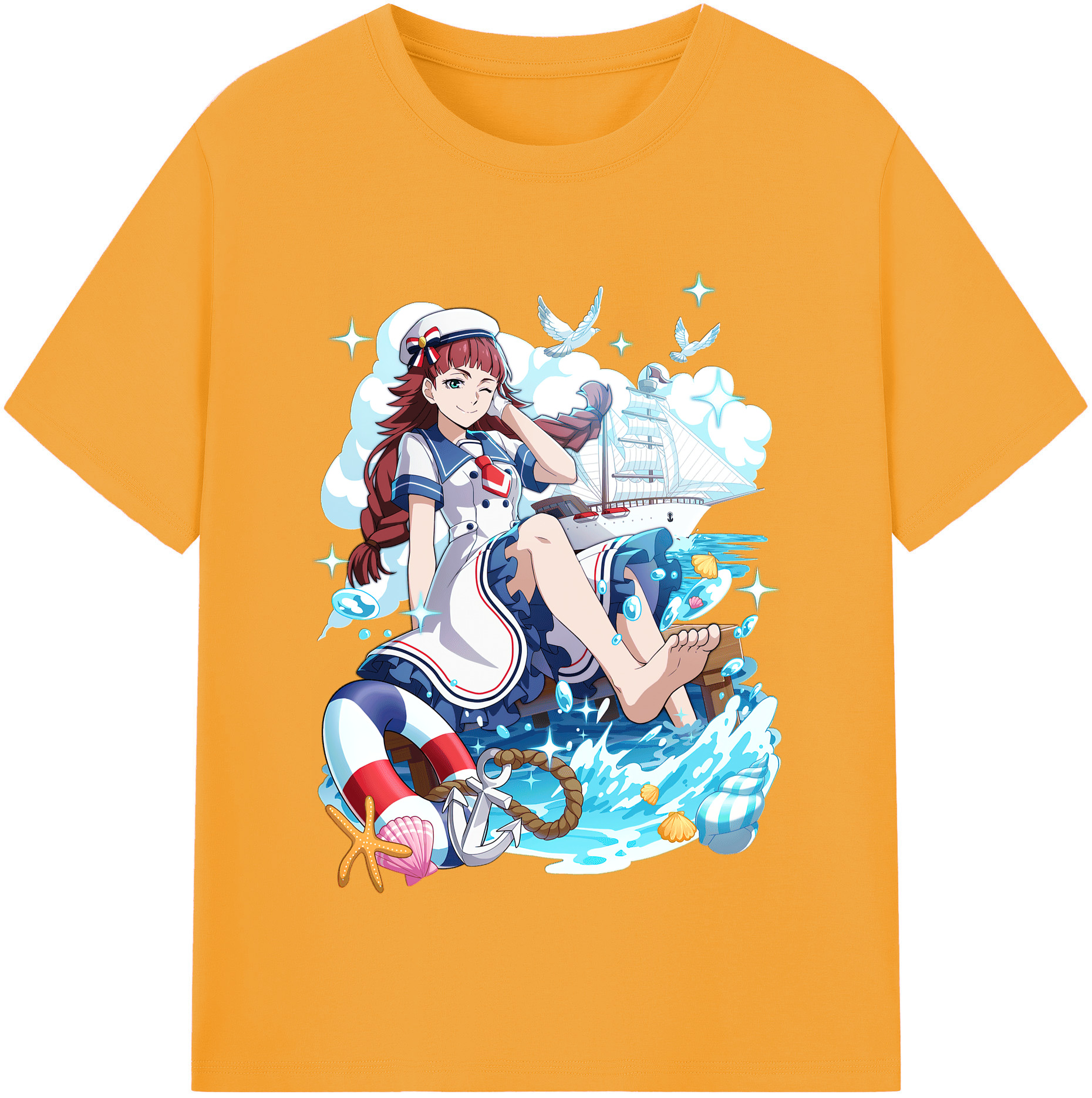 （画像用） 文豪ストレイドッグス Bungo Stray Dogs レディースカジュアルプリントTシャツ（綿100％）