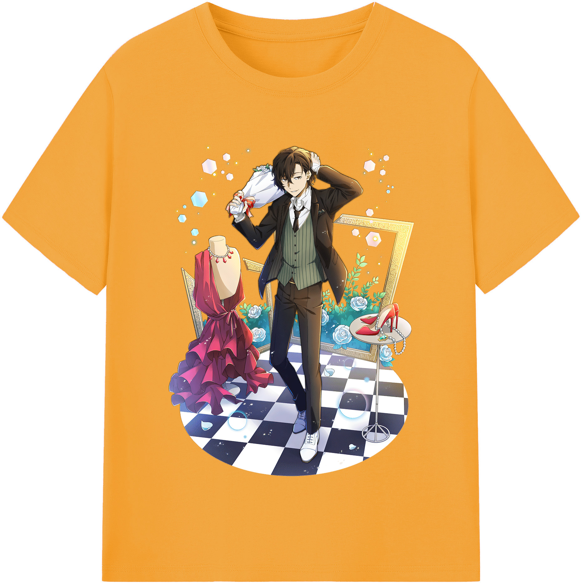 （画像用） 文豪ストレイドッグス Bungo Stray Dogs レディースカジュアルプリントTシャツ（綿100％）