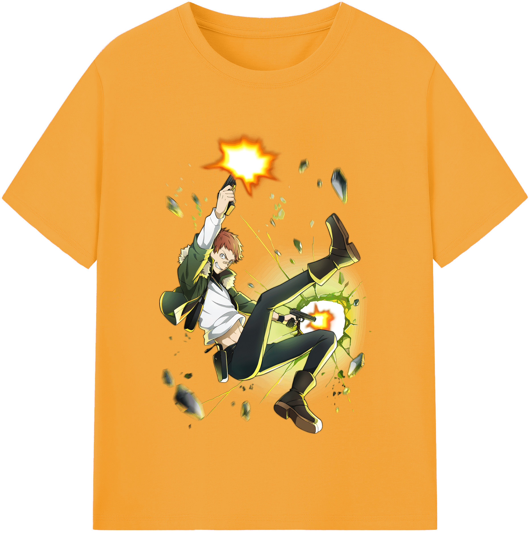 （画像用） 文豪ストレイドッグス Bungo Stray Dogs レディースカジュアルプリントTシャツ（綿100％）