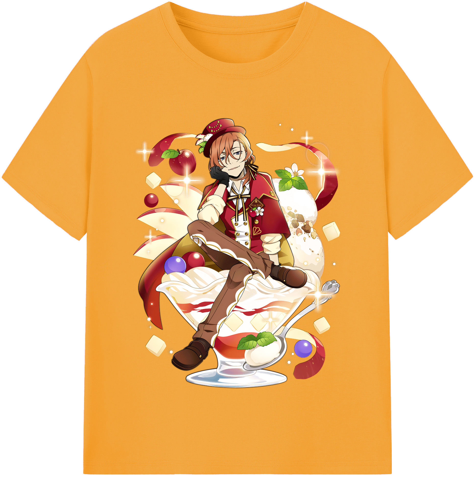 （画像用） 文豪ストレイドッグス Bungo Stray Dogs レディースカジュアルプリントTシャツ（綿100％）