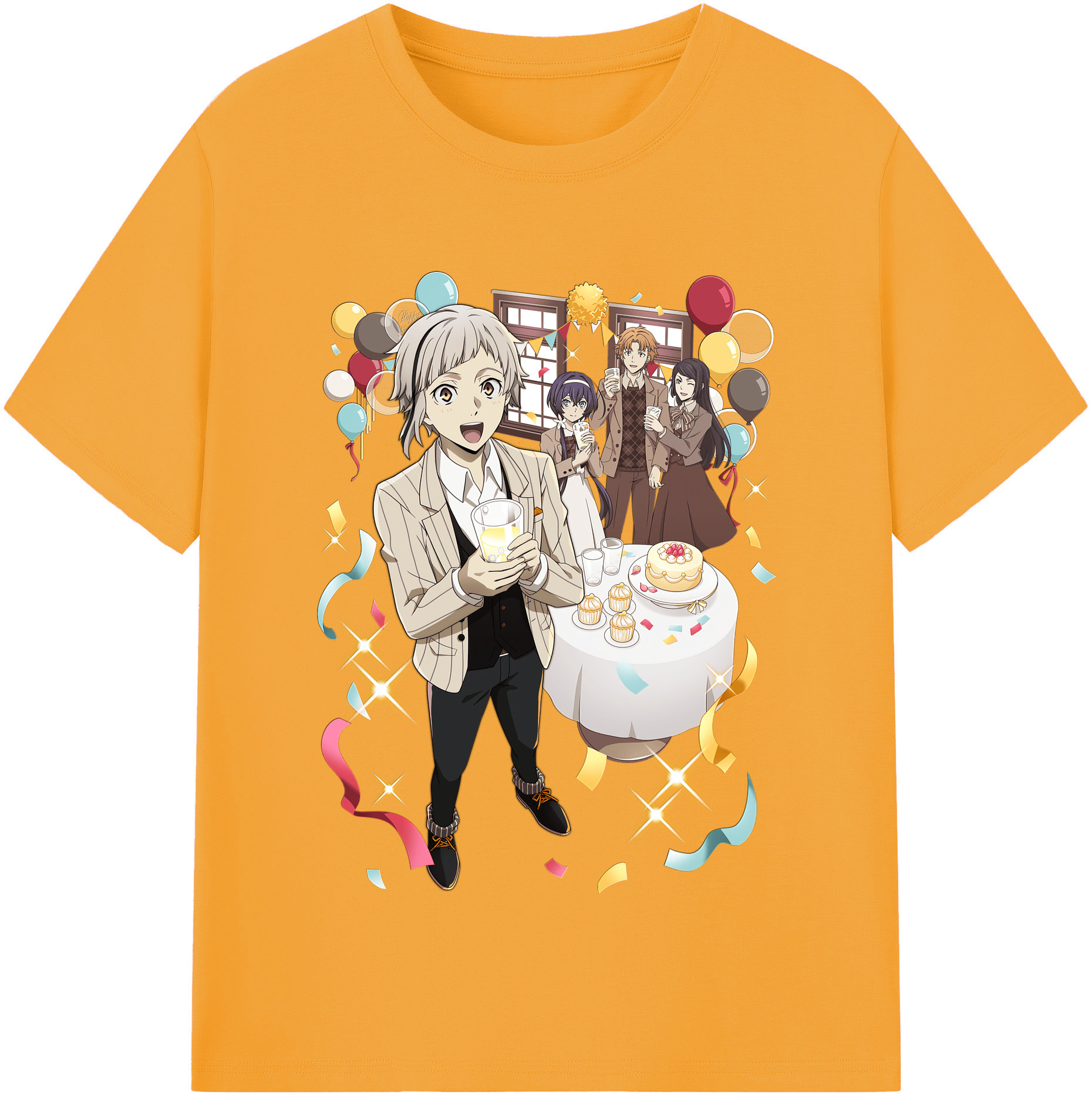 （画像用） 文豪ストレイドッグス Bungo Stray Dogs レディースカジュアルプリントTシャツ（綿100％）
