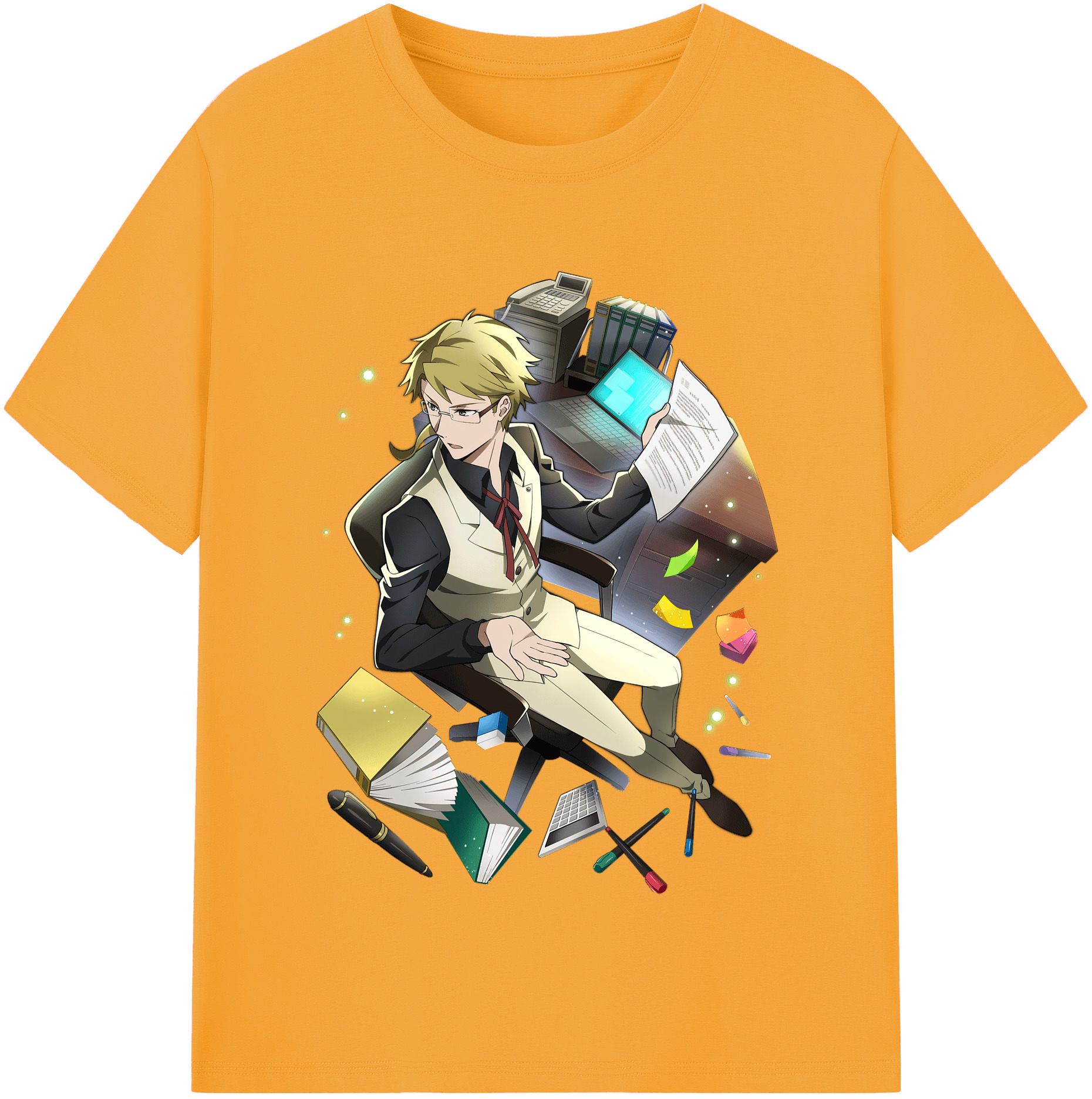 （画像用） 文豪ストレイドッグス Bungo Stray Dogs レディースカジュアルプリントTシャツ（綿100％）