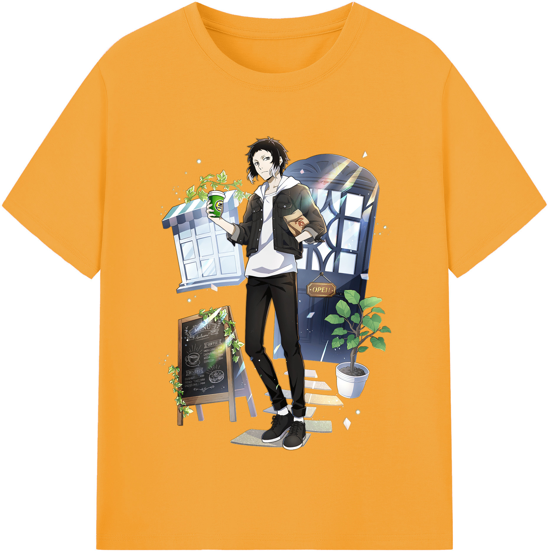 （画像用） 文豪ストレイドッグス Bungo Stray Dogs レディースカジュアルプリントTシャツ（綿100％）