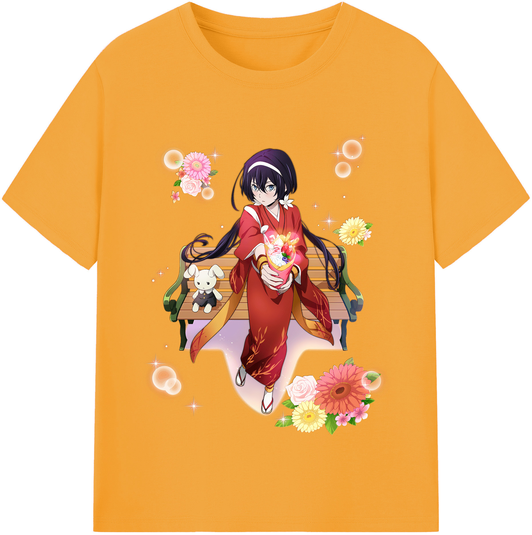 （画像用） 文豪ストレイドッグス Bungo Stray Dogs レディースカジュアルプリントTシャツ（綿100％）