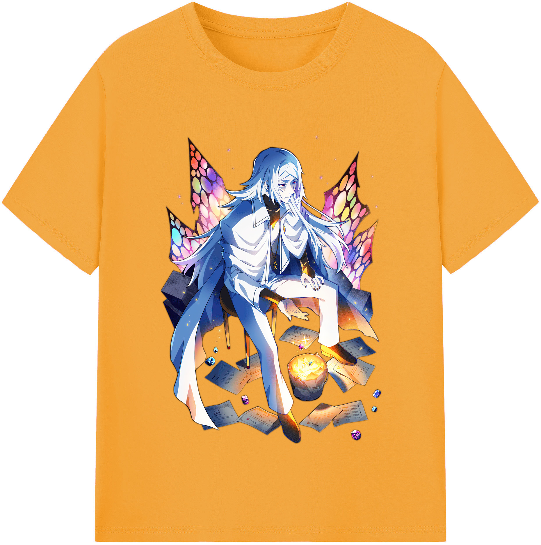 （画像用） 文豪ストレイドッグス Bungo Stray Dogs レディースカジュアルプリントTシャツ（綿100％）