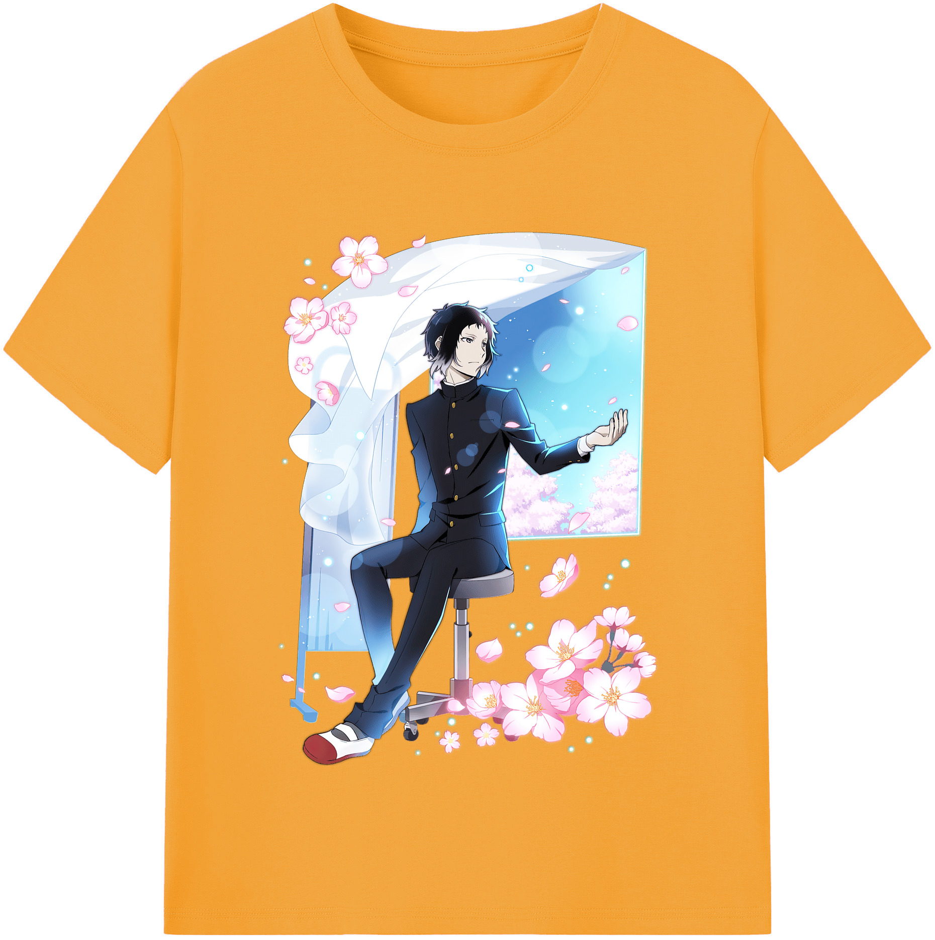 （画像用） 文豪ストレイドッグス Bungo Stray Dogs レディースカジュアルプリントTシャツ（綿100％）
