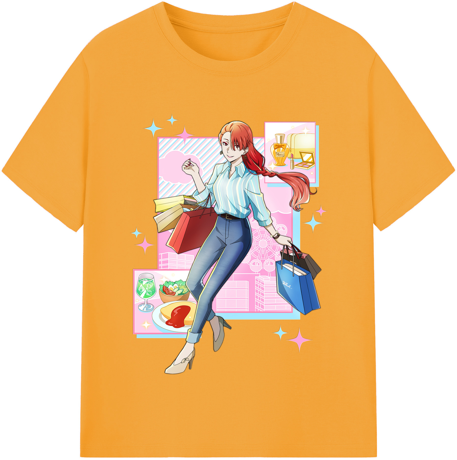 （画像用） 文豪ストレイドッグス Bungo Stray Dogs レディースカジュアルプリントTシャツ（綿100％）