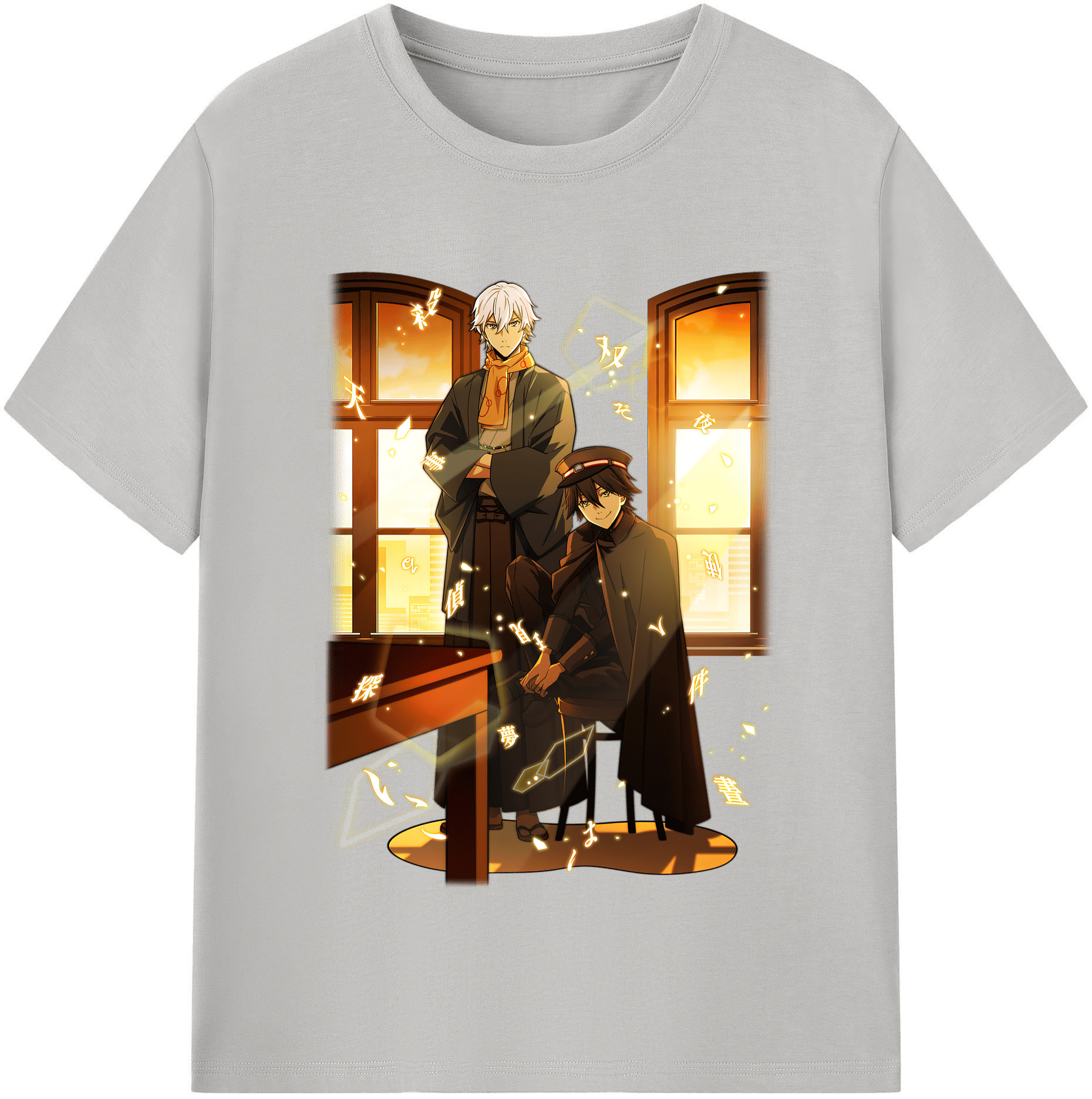 （画像用） 文豪ストレイドッグス Bungo Stray Dogs レディースカジュアルプリントTシャツ（綿100％）