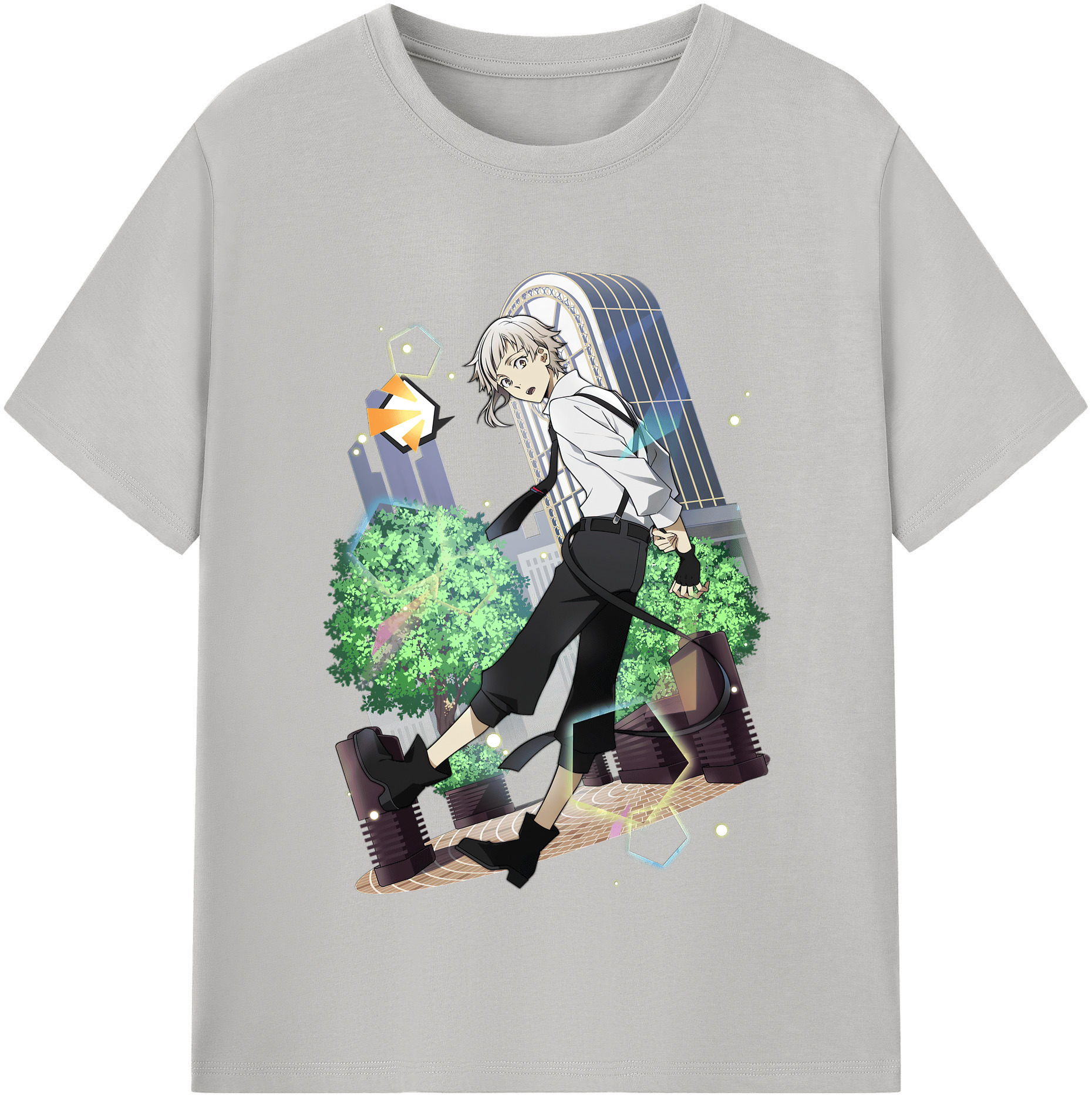（画像用） 文豪ストレイドッグス Bungo Stray Dogs レディースカジュアルプリントTシャツ（綿100％）