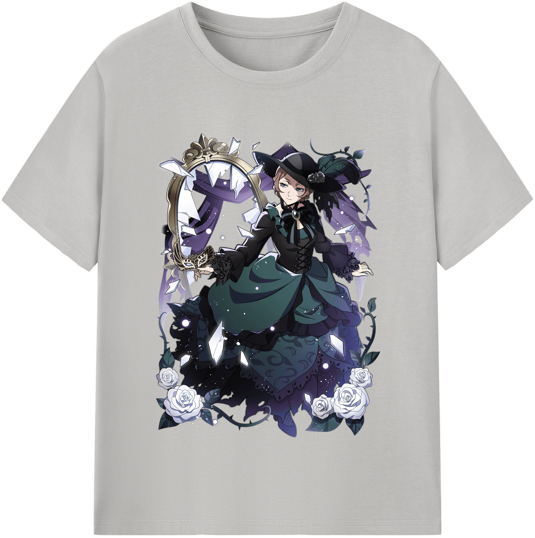 （画像用） 文豪ストレイドッグス Bungo Stray Dogs レディースカジュアルプリントTシャツ（綿100％）
