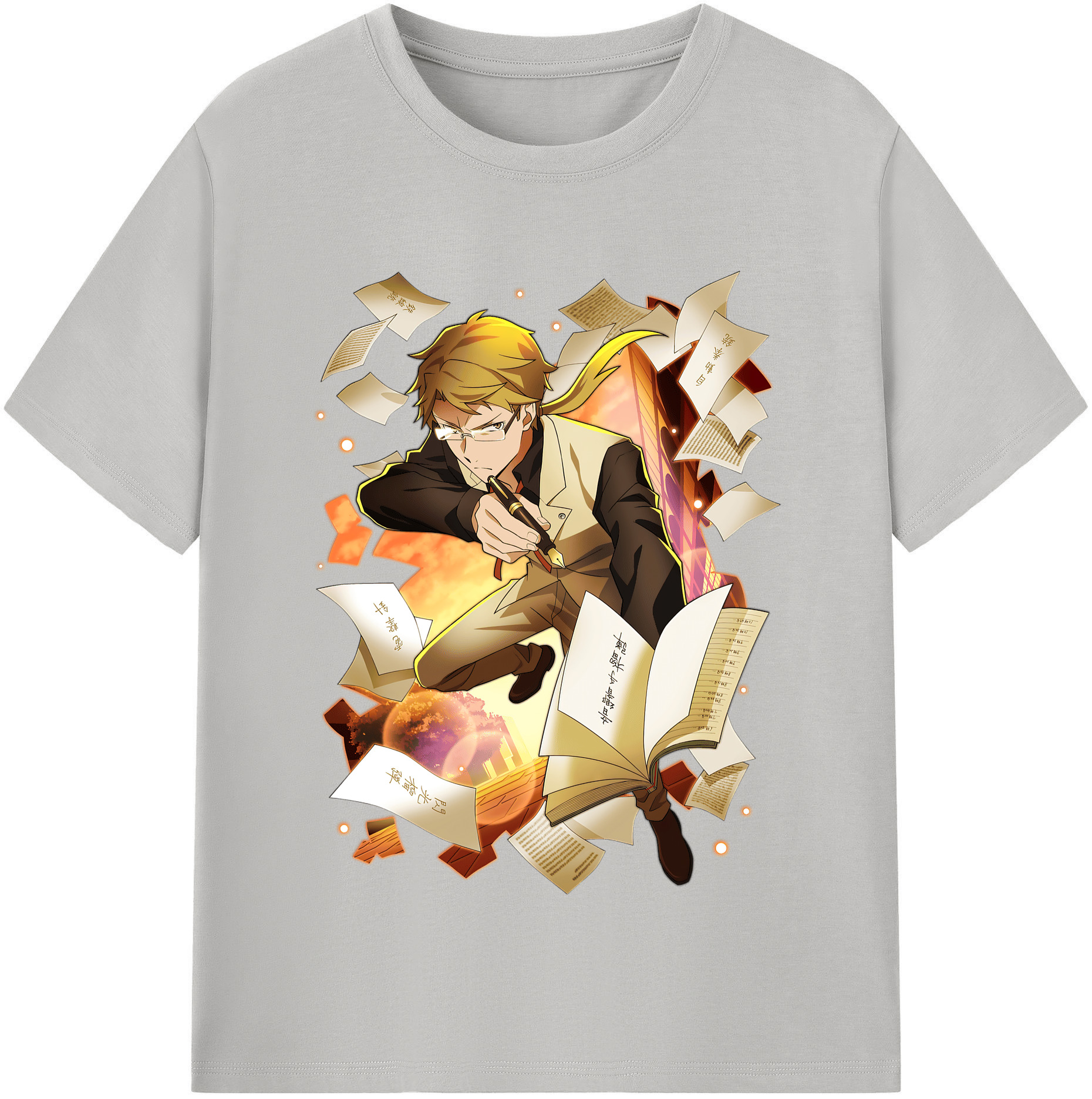 （画像用） 文豪ストレイドッグス Bungo Stray Dogs レディースカジュアルプリントTシャツ（綿100％）