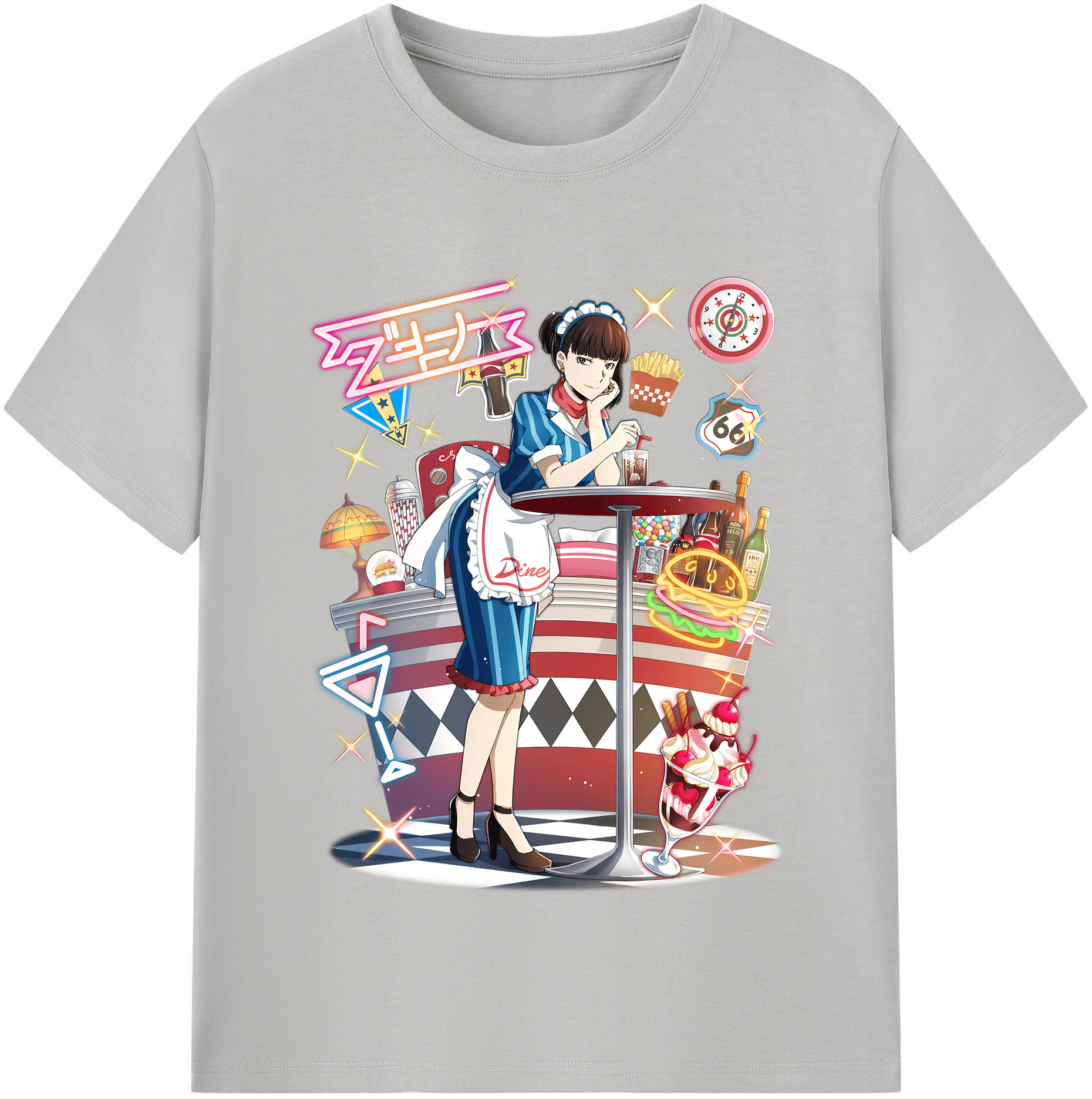 （画像用） 文豪ストレイドッグス Bungo Stray Dogs レディースカジュアルプリントTシャツ（綿100％）