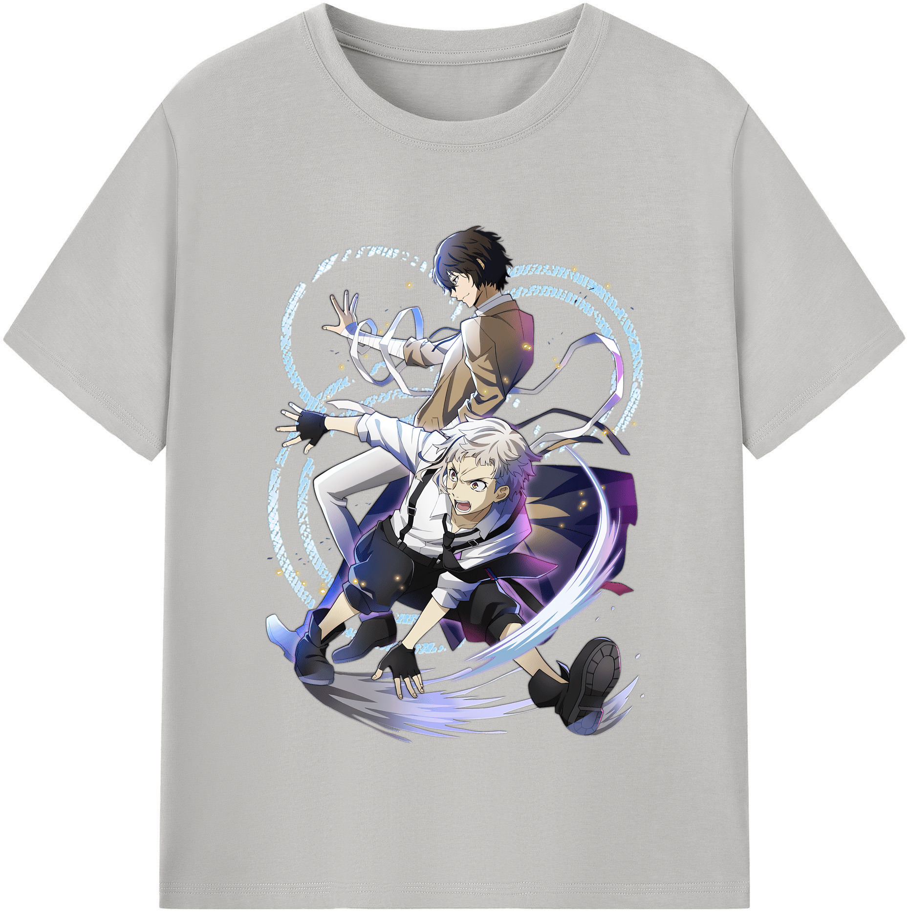 （画像用） 文豪ストレイドッグス Bungo Stray Dogs レディースカジュアルプリントTシャツ（綿100％）