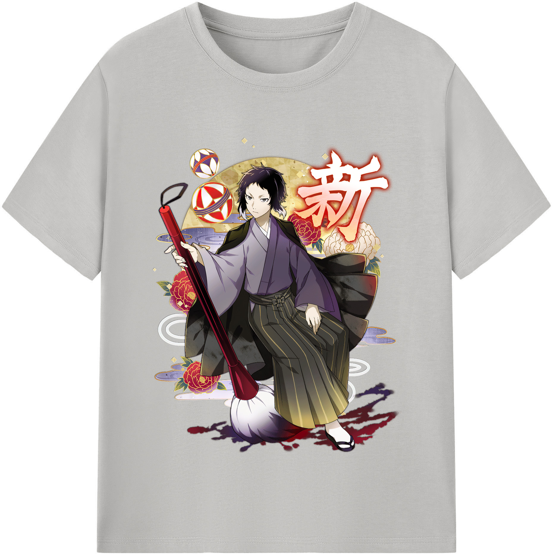 （画像用） 文豪ストレイドッグス Bungo Stray Dogs レディースカジュアルプリントTシャツ（綿100％）
