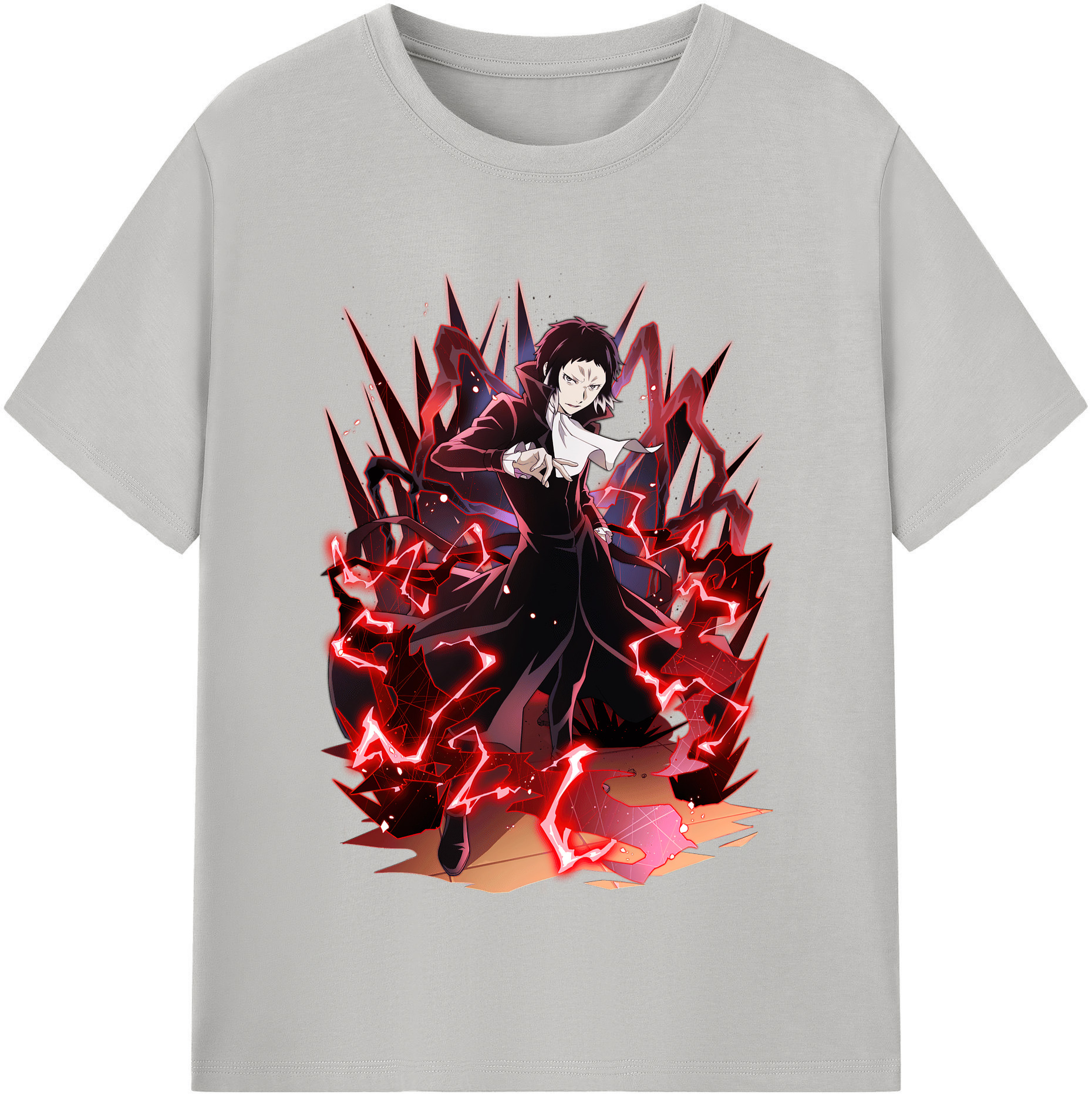 （画像用） 文豪ストレイドッグス Bungo Stray Dogs レディースカジュアルプリントTシャツ（綿100％）