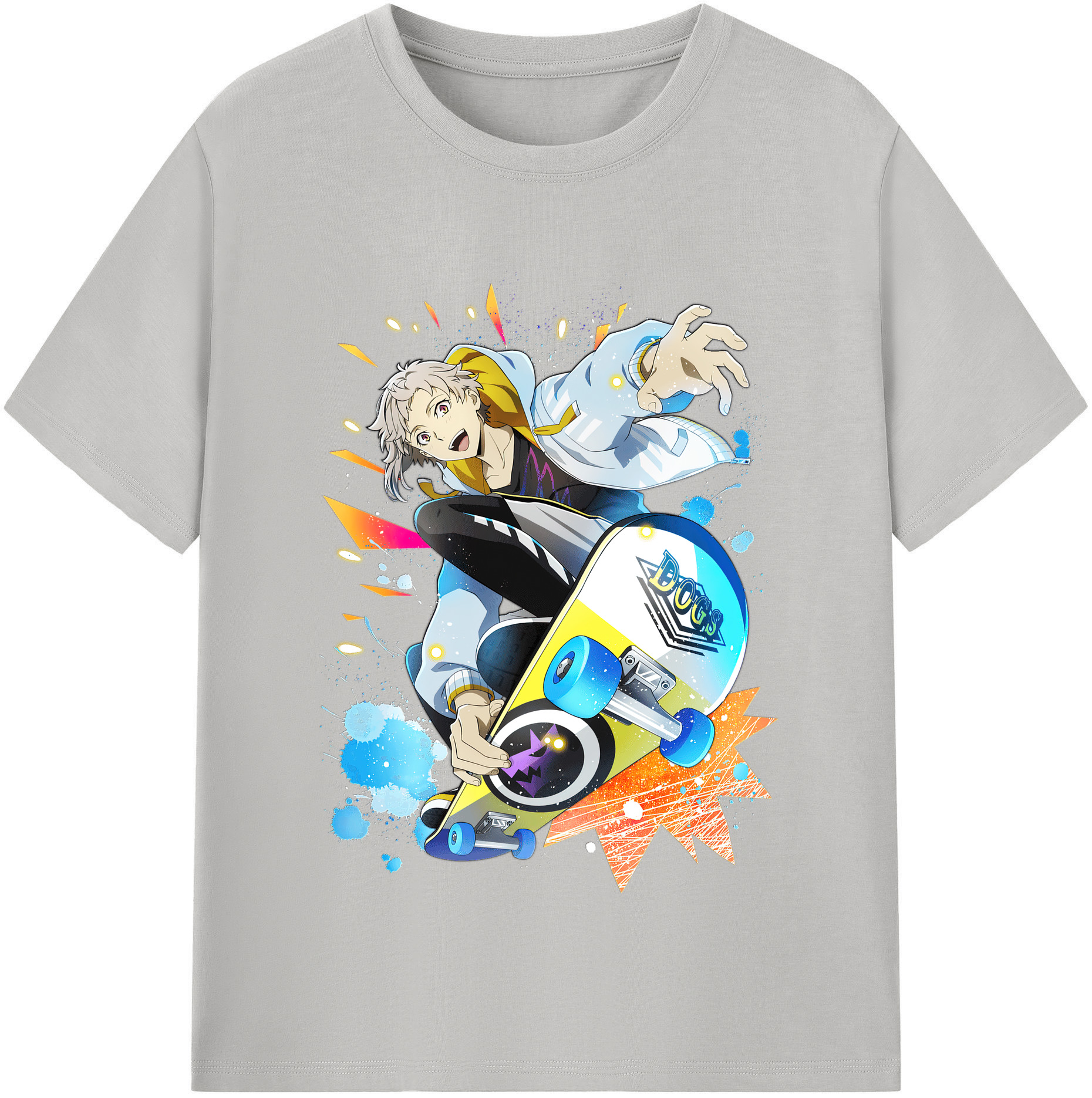 （画像用） 文豪ストレイドッグス Bungo Stray Dogs レディースカジュアルプリントTシャツ（綿100％）