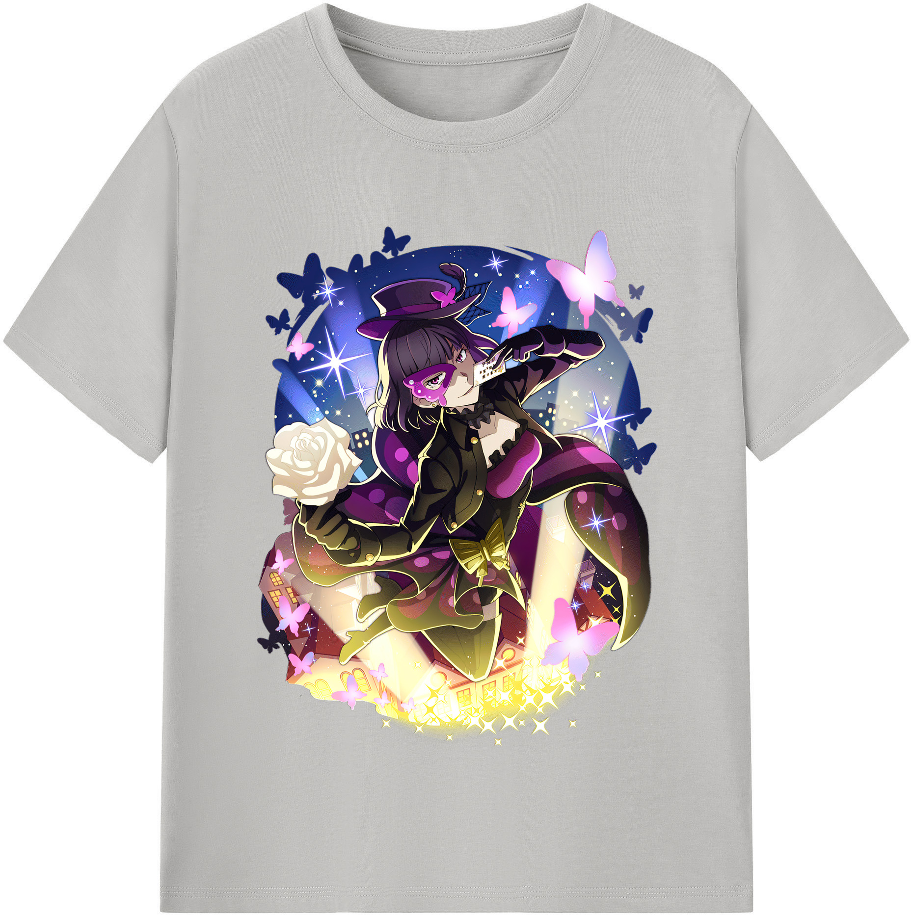 （画像用） 文豪ストレイドッグス Bungo Stray Dogs レディースカジュアルプリントTシャツ（綿100％）