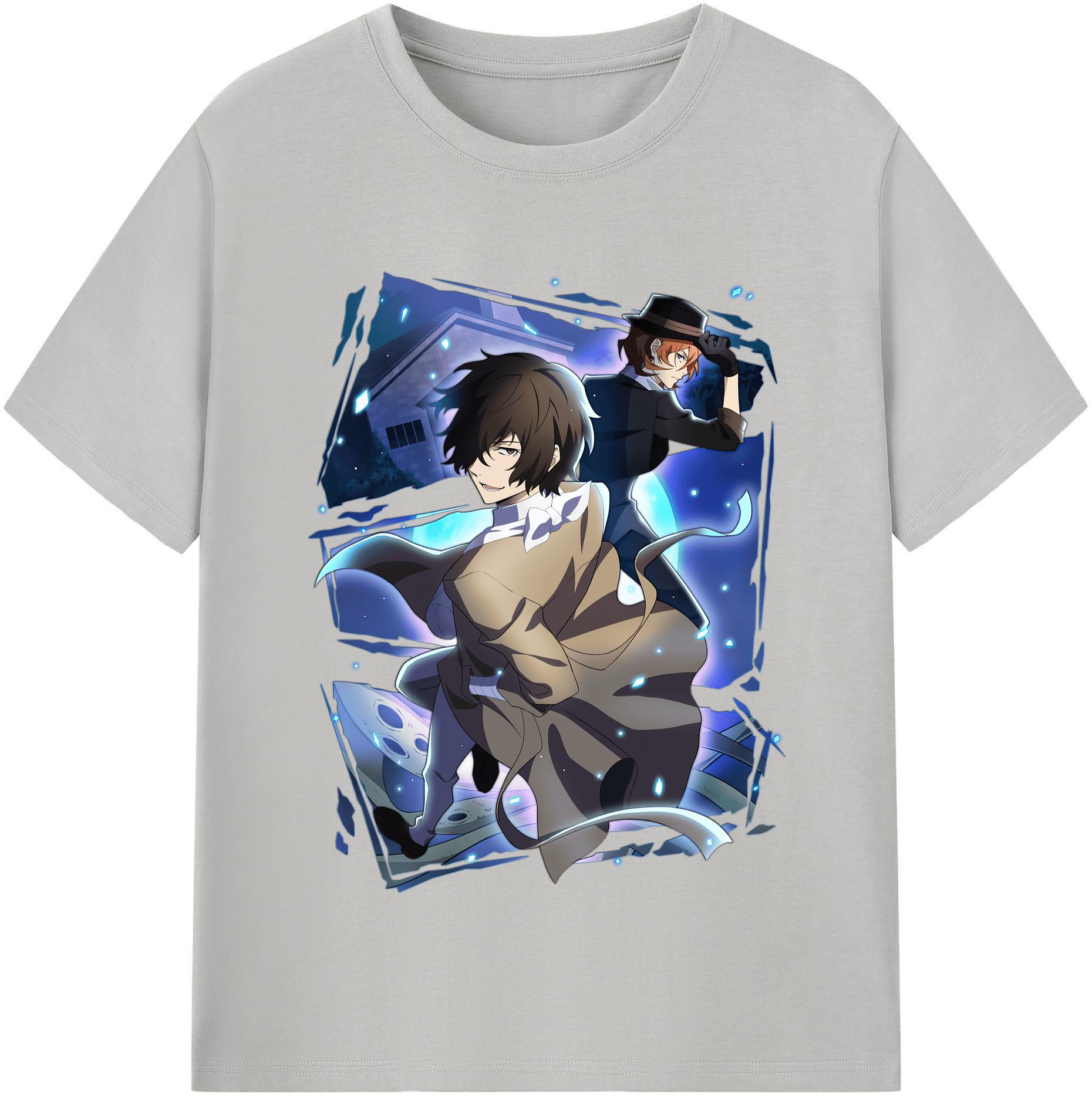 （画像用） 文豪ストレイドッグス Bungo Stray Dogs レディースカジュアルプリントTシャツ（綿100％）