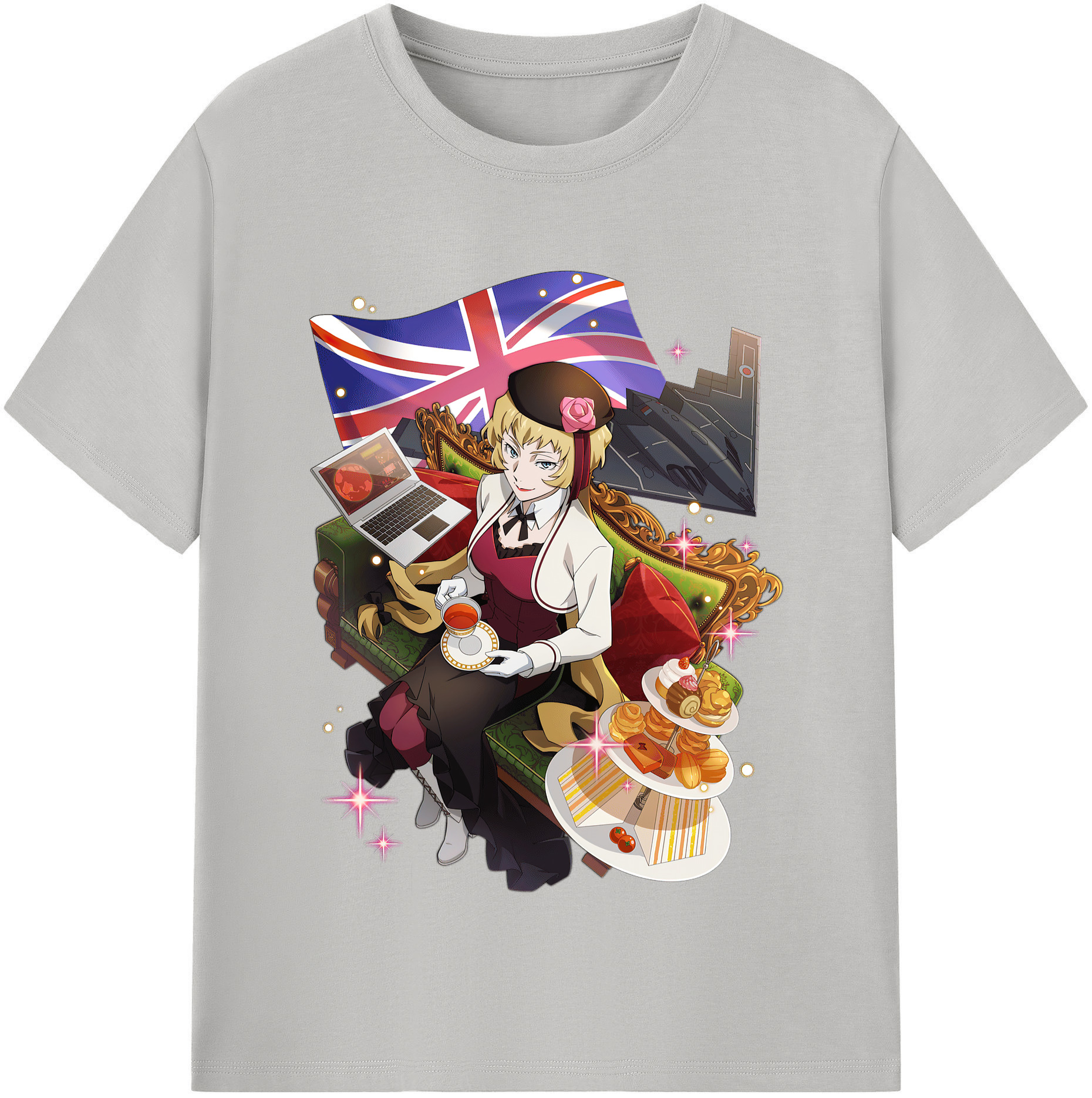 （画像用） 文豪ストレイドッグス Bungo Stray Dogs レディースカジュアルプリントTシャツ（綿100％）