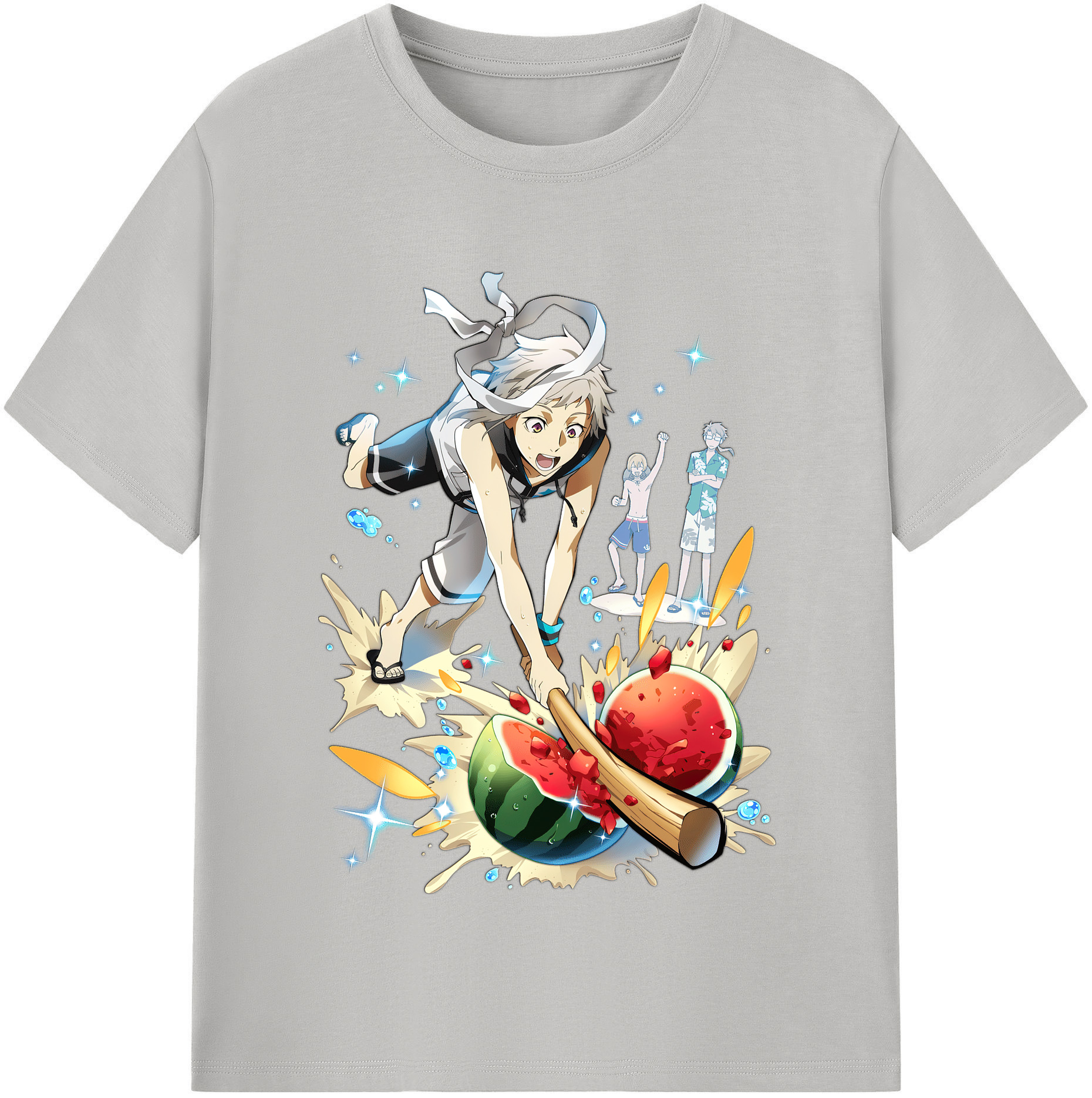 （画像用） 文豪ストレイドッグス Bungo Stray Dogs レディースカジュアルプリントTシャツ（綿100％）