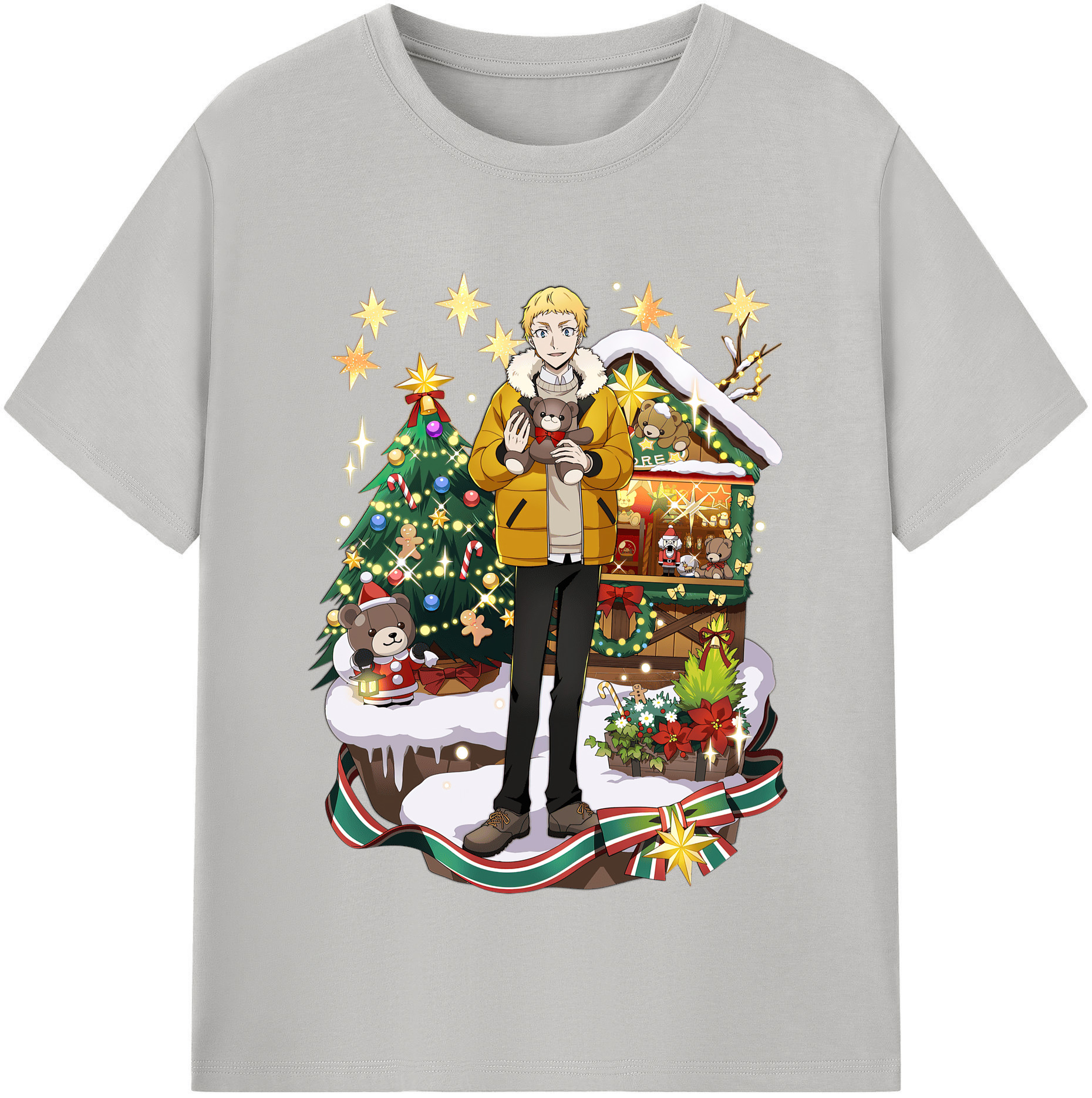 （画像用） 文豪ストレイドッグス Bungo Stray Dogs レディースカジュアルプリントTシャツ（綿100％）
