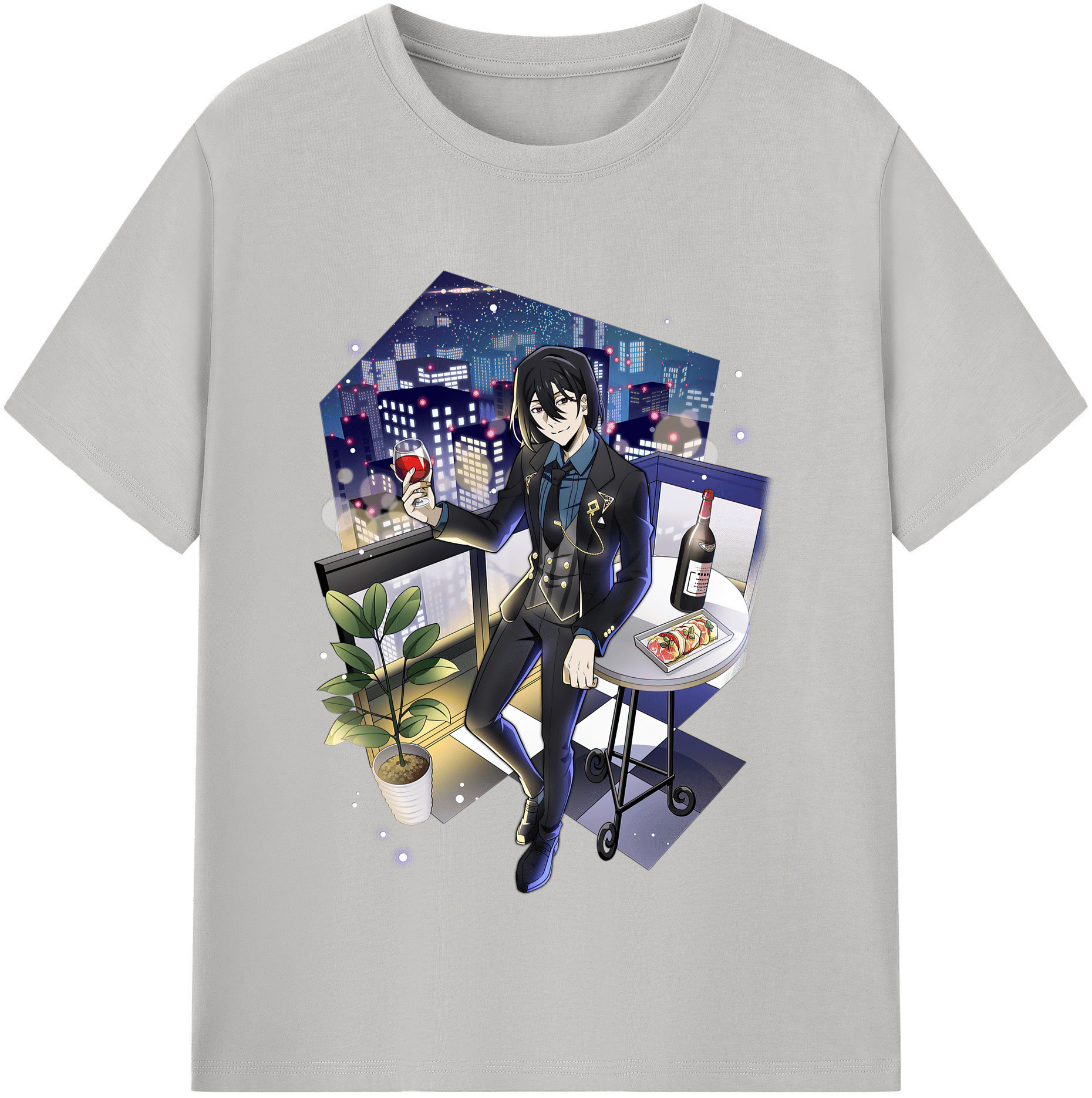 （画像用） 文豪ストレイドッグス Bungo Stray Dogs レディースカジュアルプリントTシャツ（綿100％）