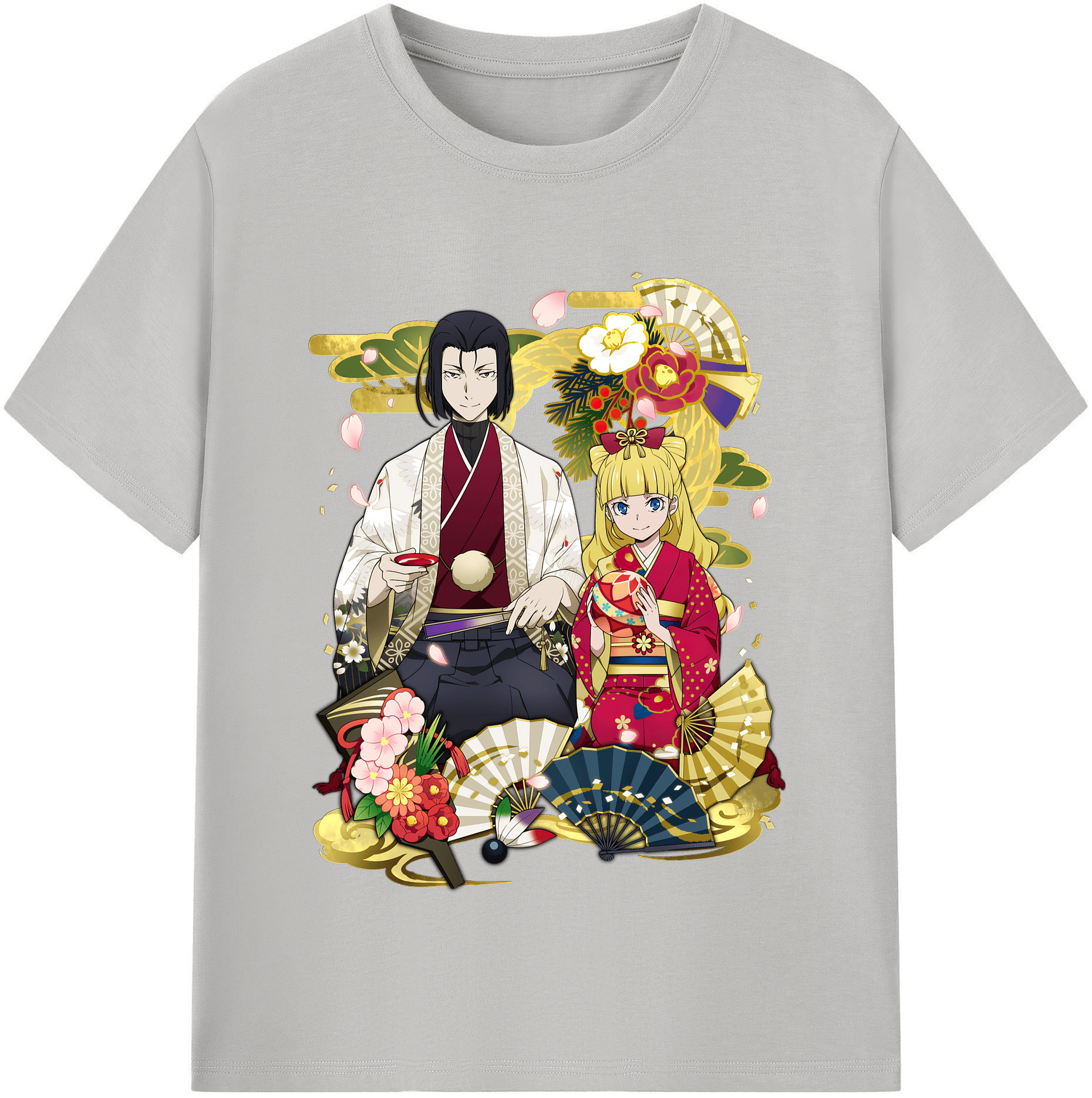 （画像用） 文豪ストレイドッグス Bungo Stray Dogs レディースカジュアルプリントTシャツ（綿100％）