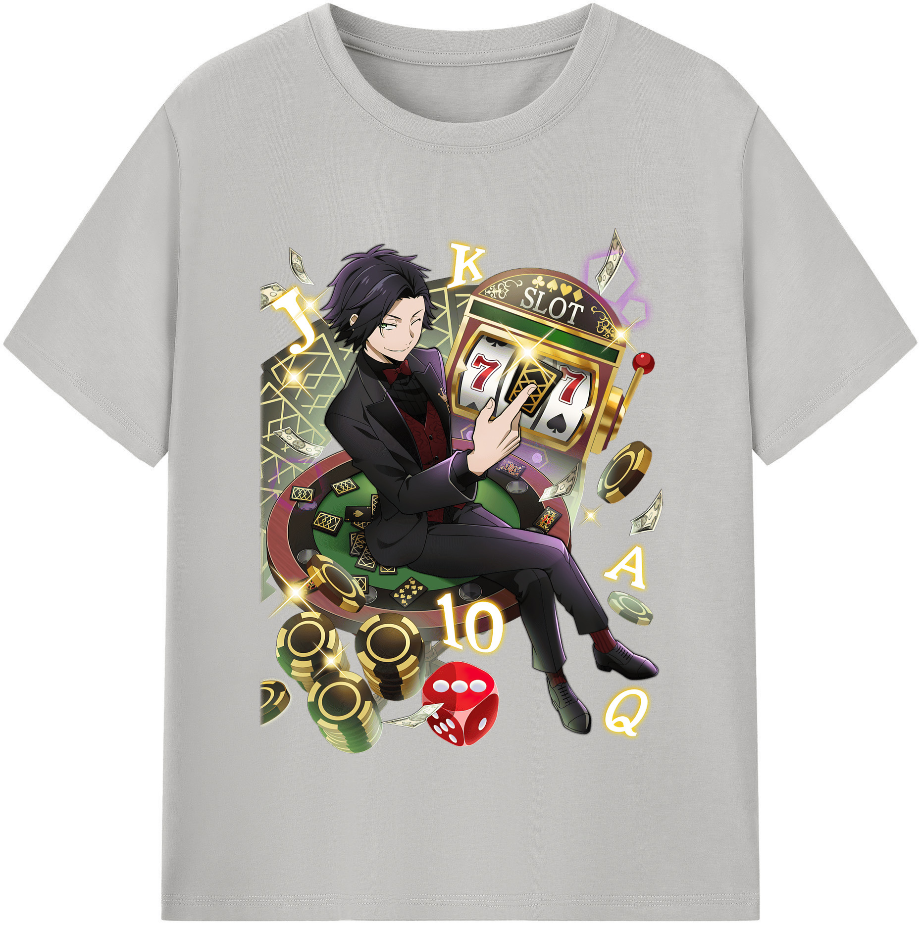 （画像用） 文豪ストレイドッグス Bungo Stray Dogs レディースカジュアルプリントTシャツ（綿100％）