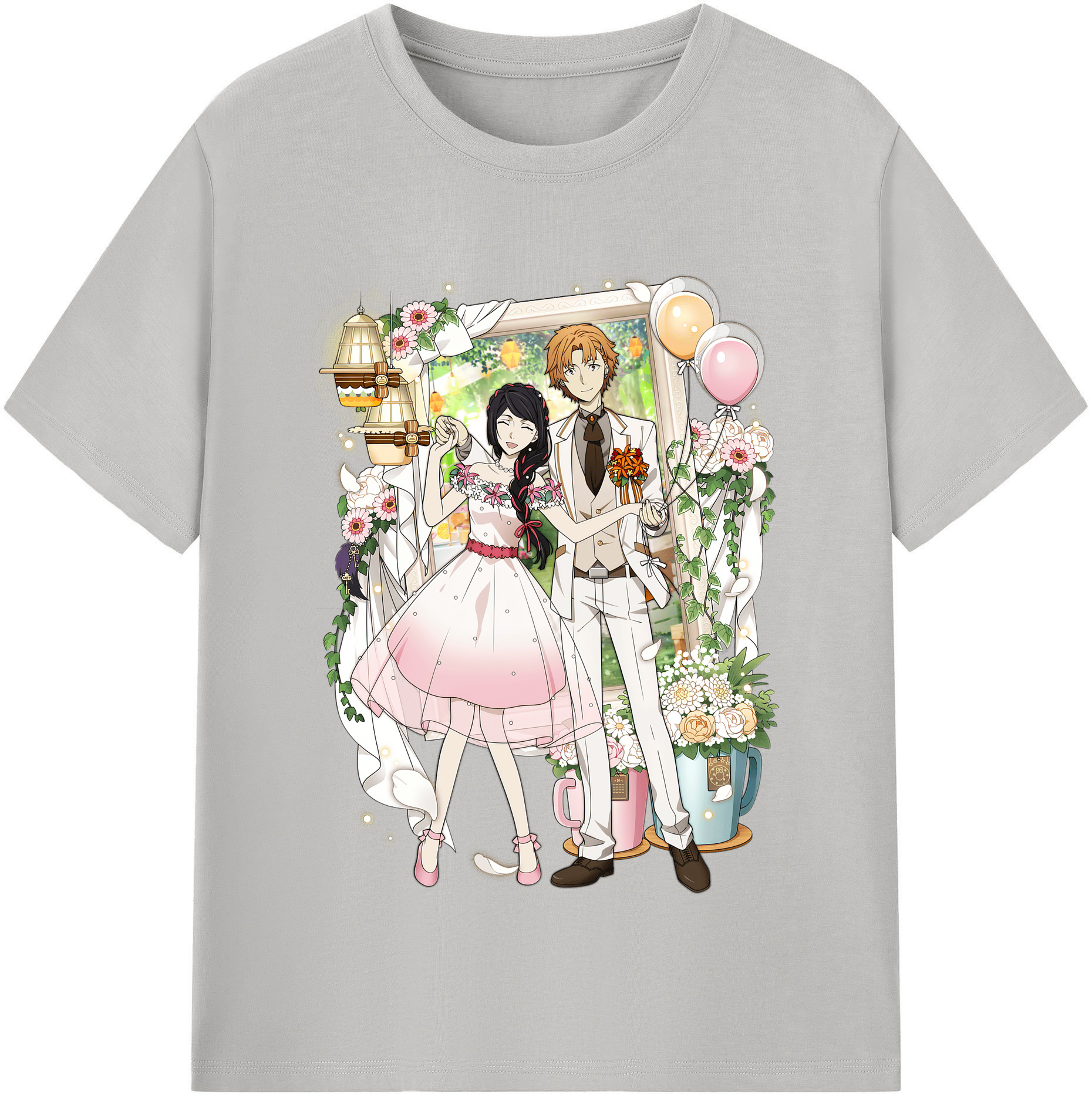（画像用） 文豪ストレイドッグス Bungo Stray Dogs レディースカジュアルプリントTシャツ（綿100％）