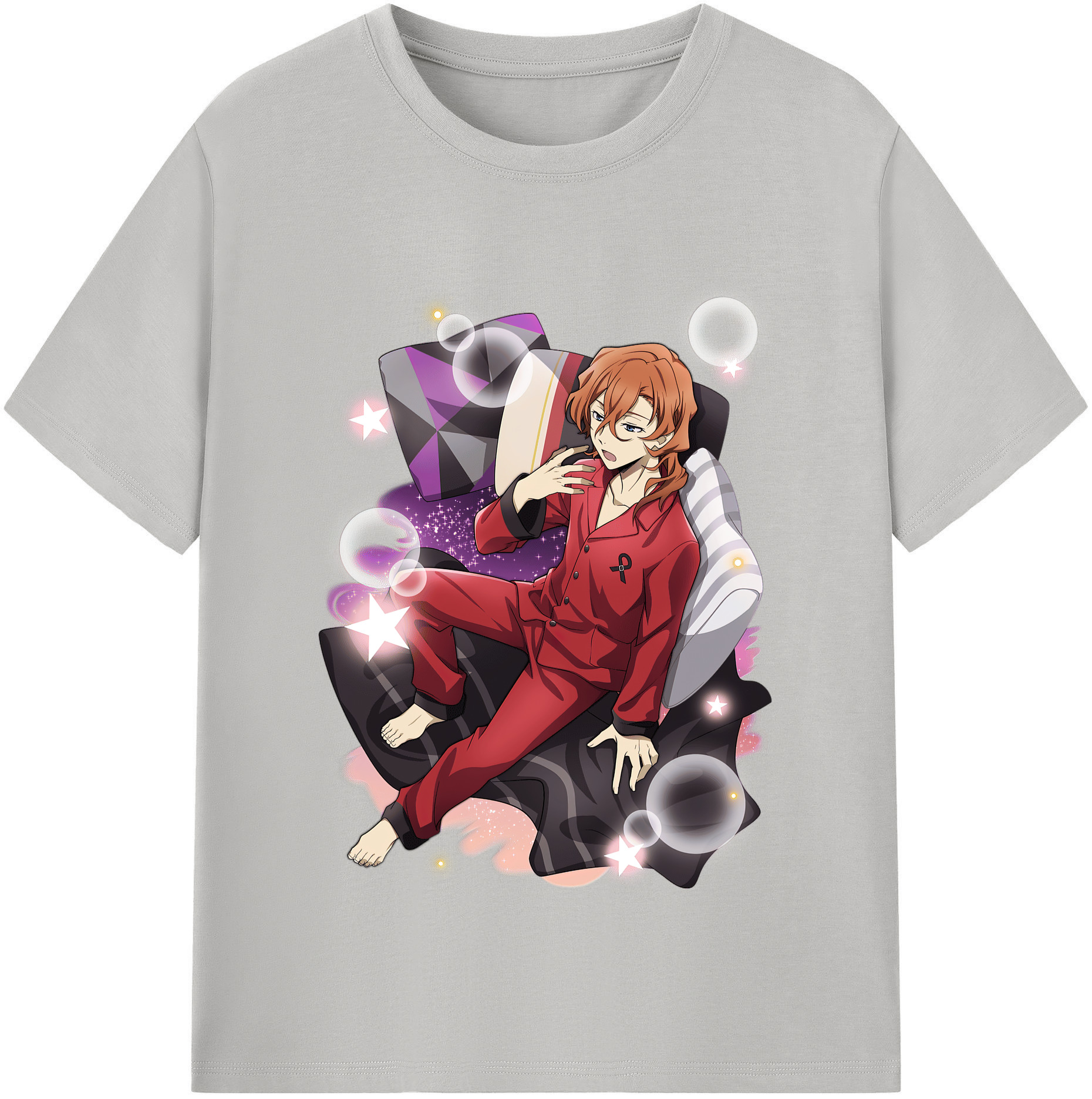 （画像用） 文豪ストレイドッグス Bungo Stray Dogs レディースカジュアルプリントTシャツ（綿100％）