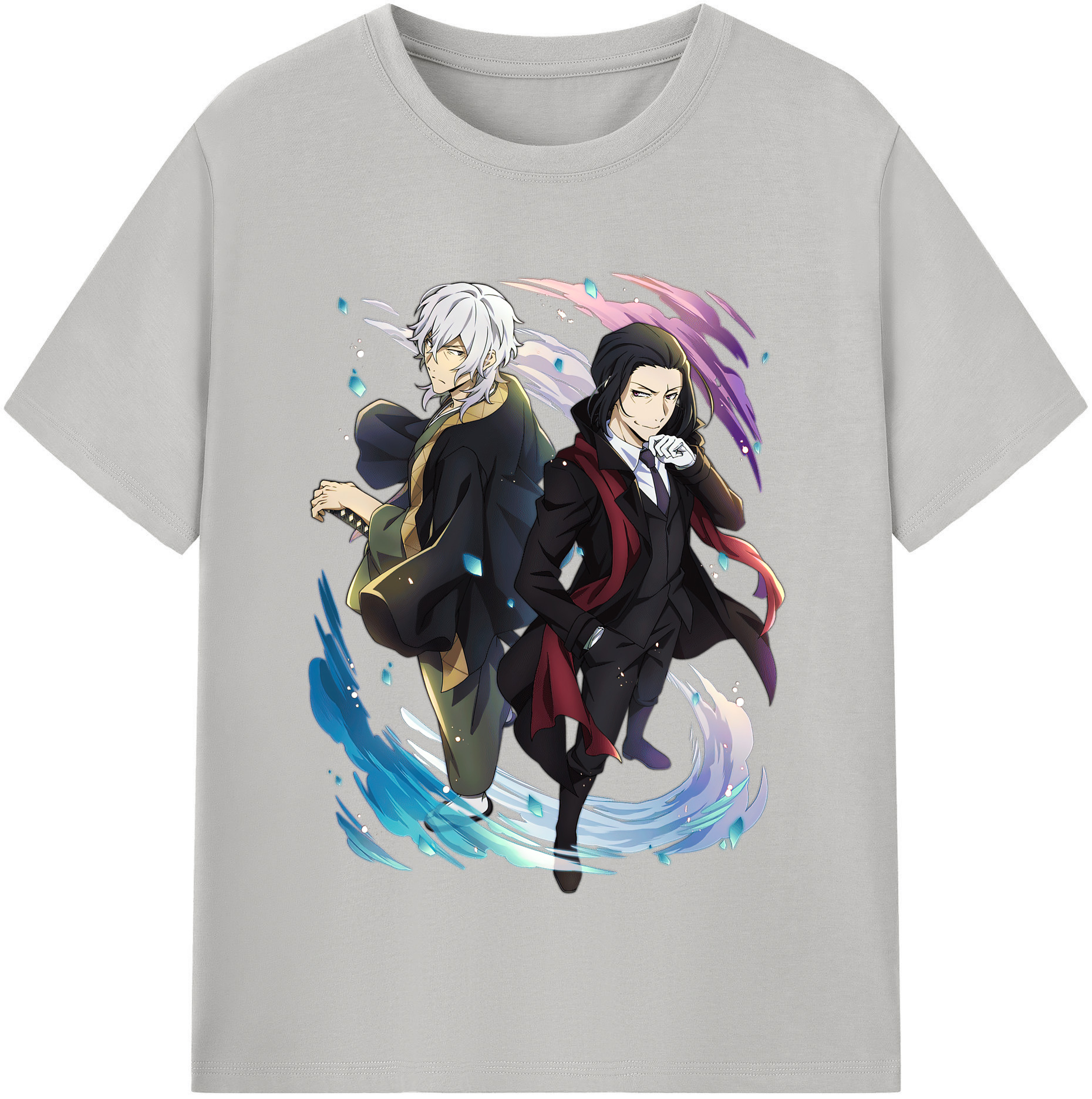 （画像用） 文豪ストレイドッグス Bungo Stray Dogs レディースカジュアルプリントTシャツ（綿100％）
