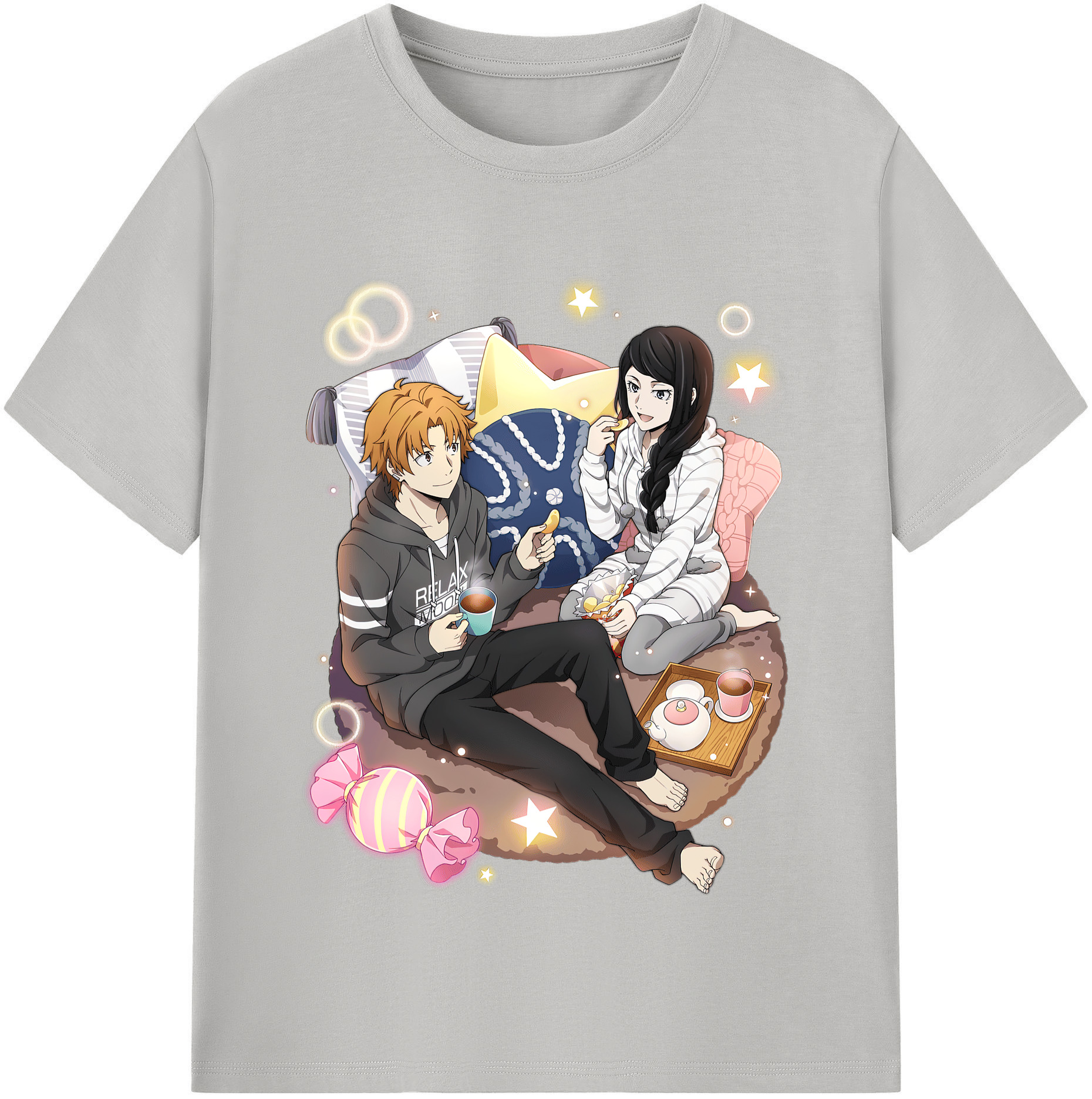 （画像用） 文豪ストレイドッグス Bungo Stray Dogs レディースカジュアルプリントTシャツ（綿100％）