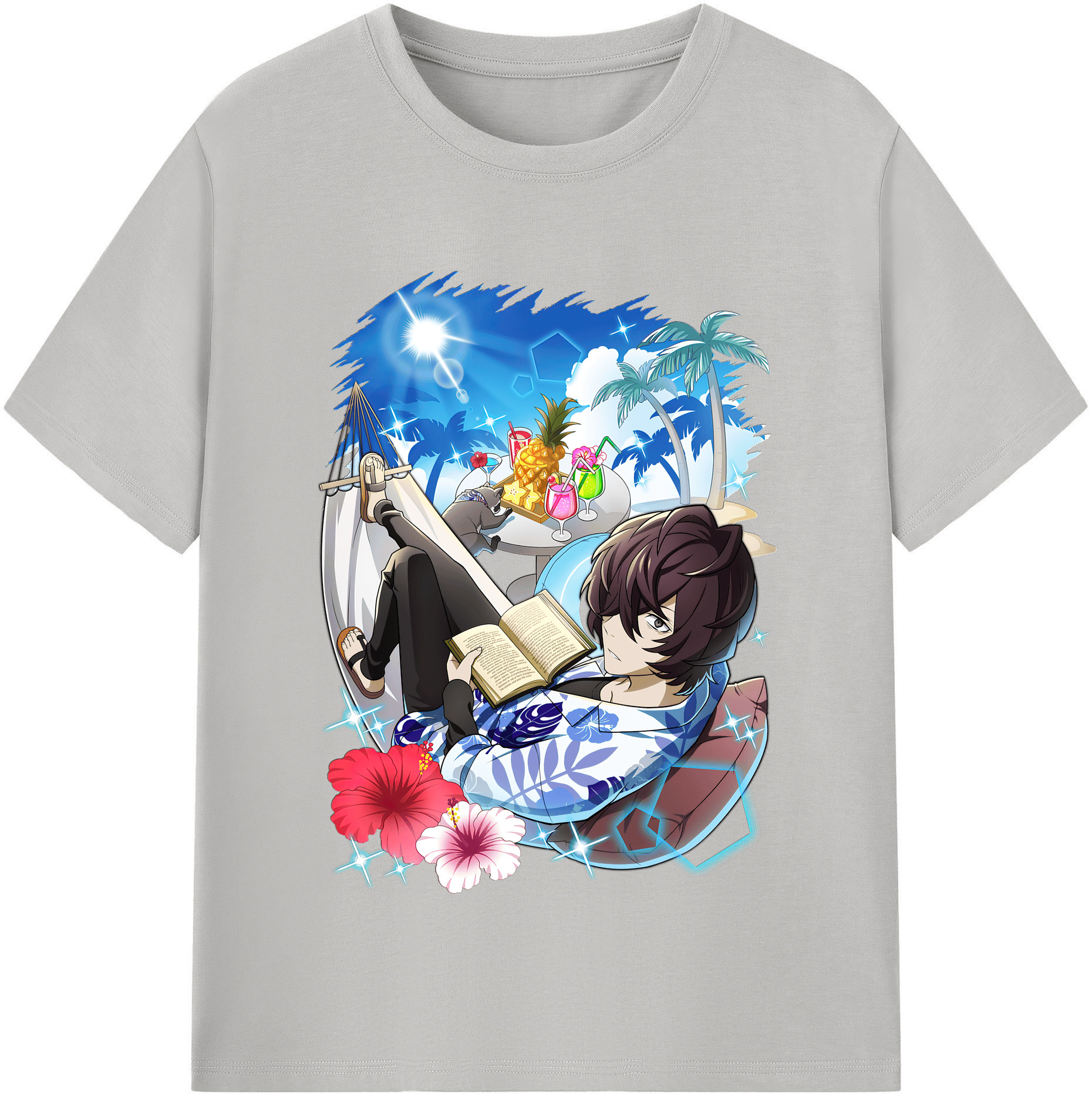 （画像用） 文豪ストレイドッグス Bungo Stray Dogs レディースカジュアルプリントTシャツ（綿100％）