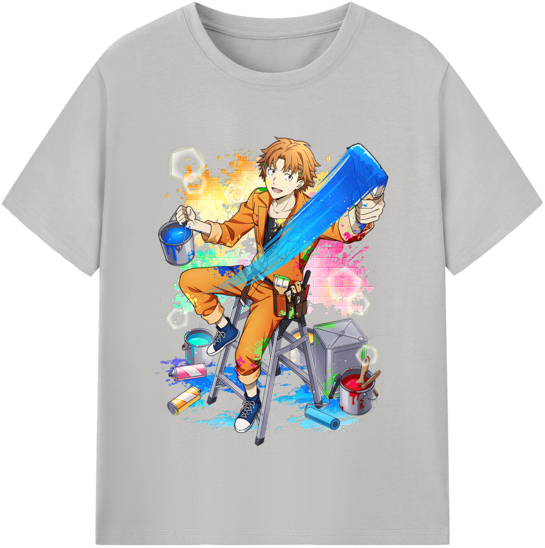 （画像用） 文豪ストレイドッグス Bungo Stray Dogs レディースカジュアルプリントTシャツ（綿100％）