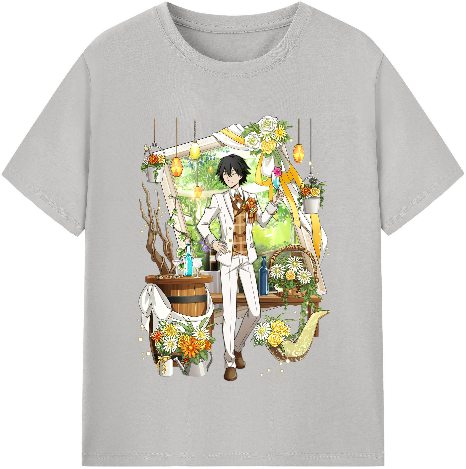 （画像用） 文豪ストレイドッグス Bungo Stray Dogs レディースカジュアルプリントTシャツ（綿100％）