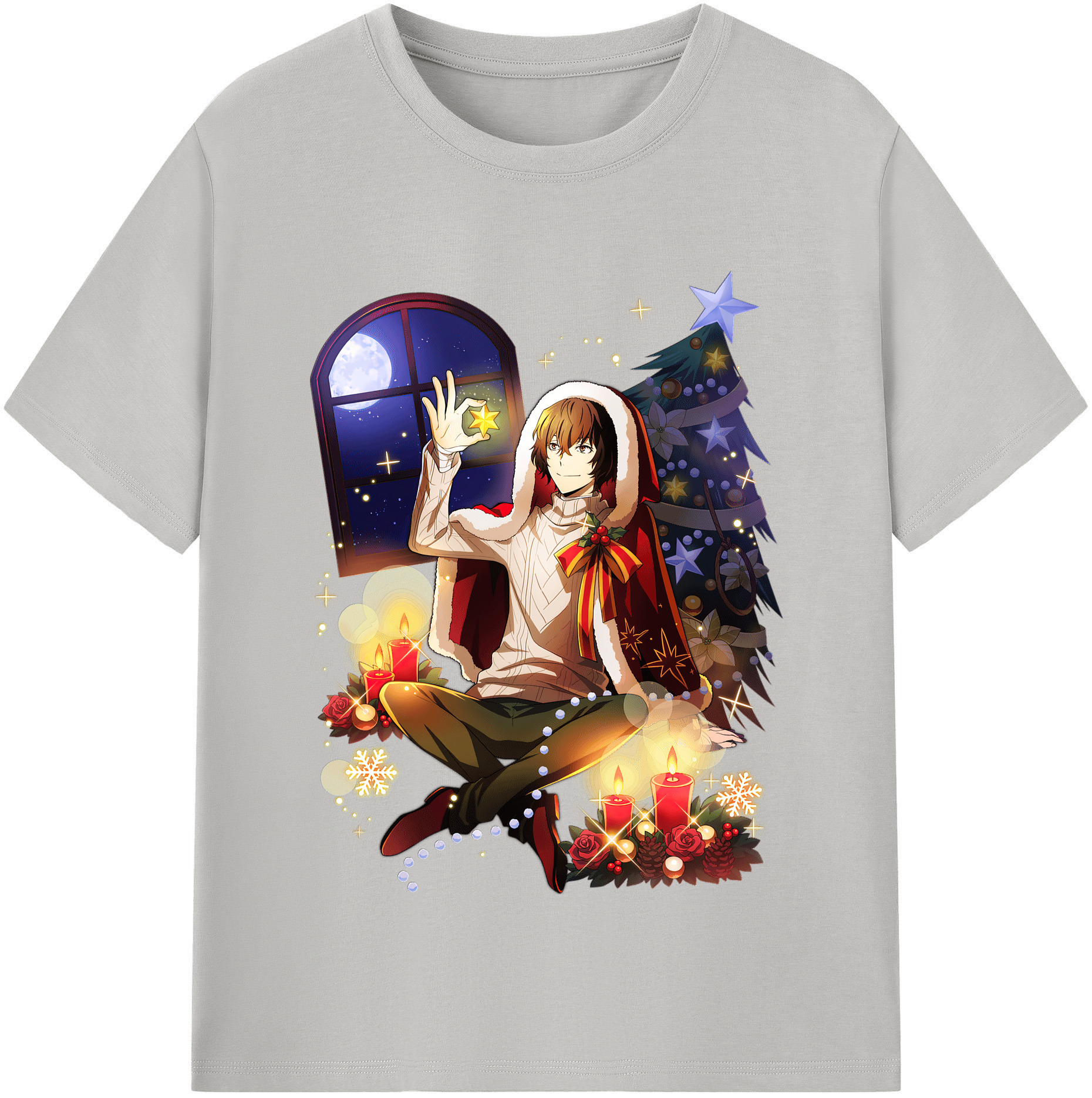 （画像用） 文豪ストレイドッグス Bungo Stray Dogs レディースカジュアルプリントTシャツ（綿100％）